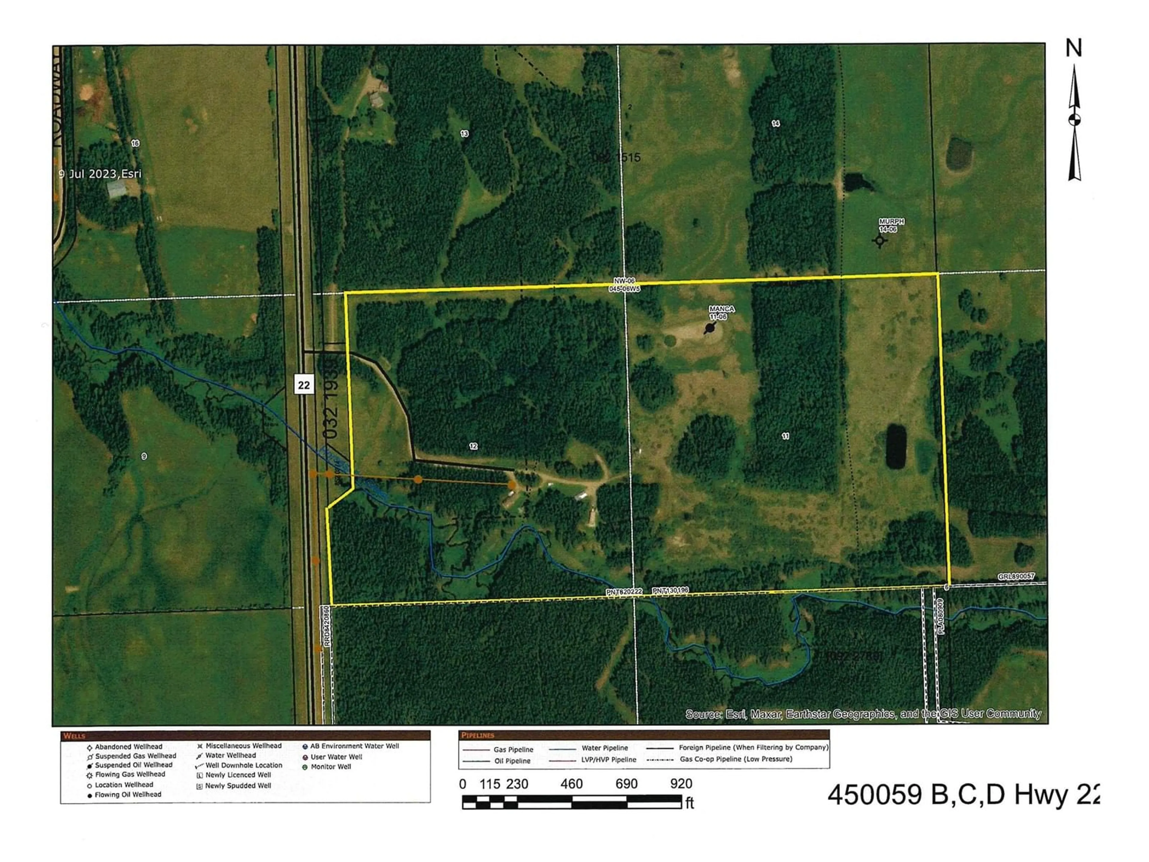 Picture of a map for B,C,D - 450059 HWY 22, Rural Wetaskiwin County Alberta T0C0T0