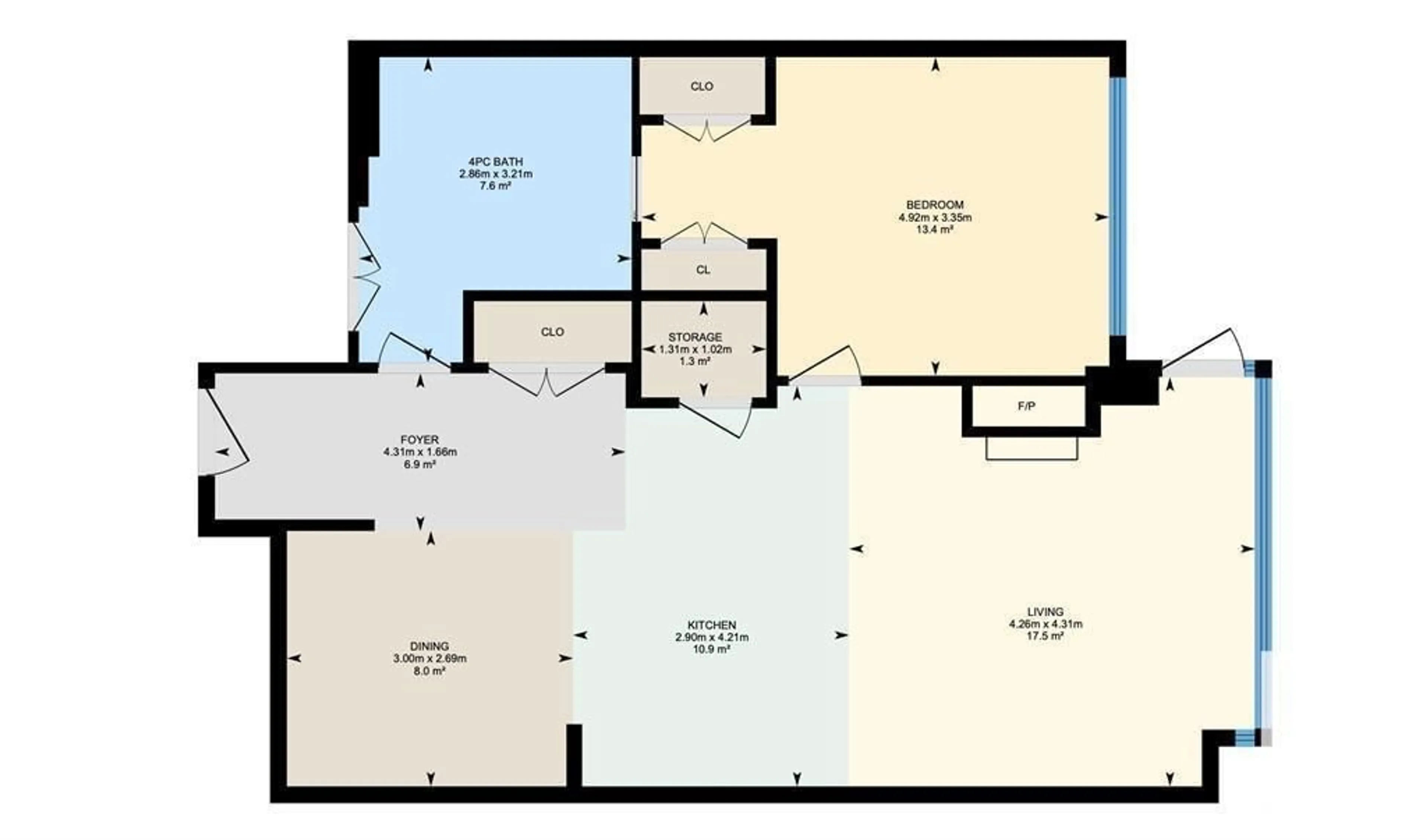 Floor plan for 806 2612 109 ST NW, Edmonton Alberta T6J3T1