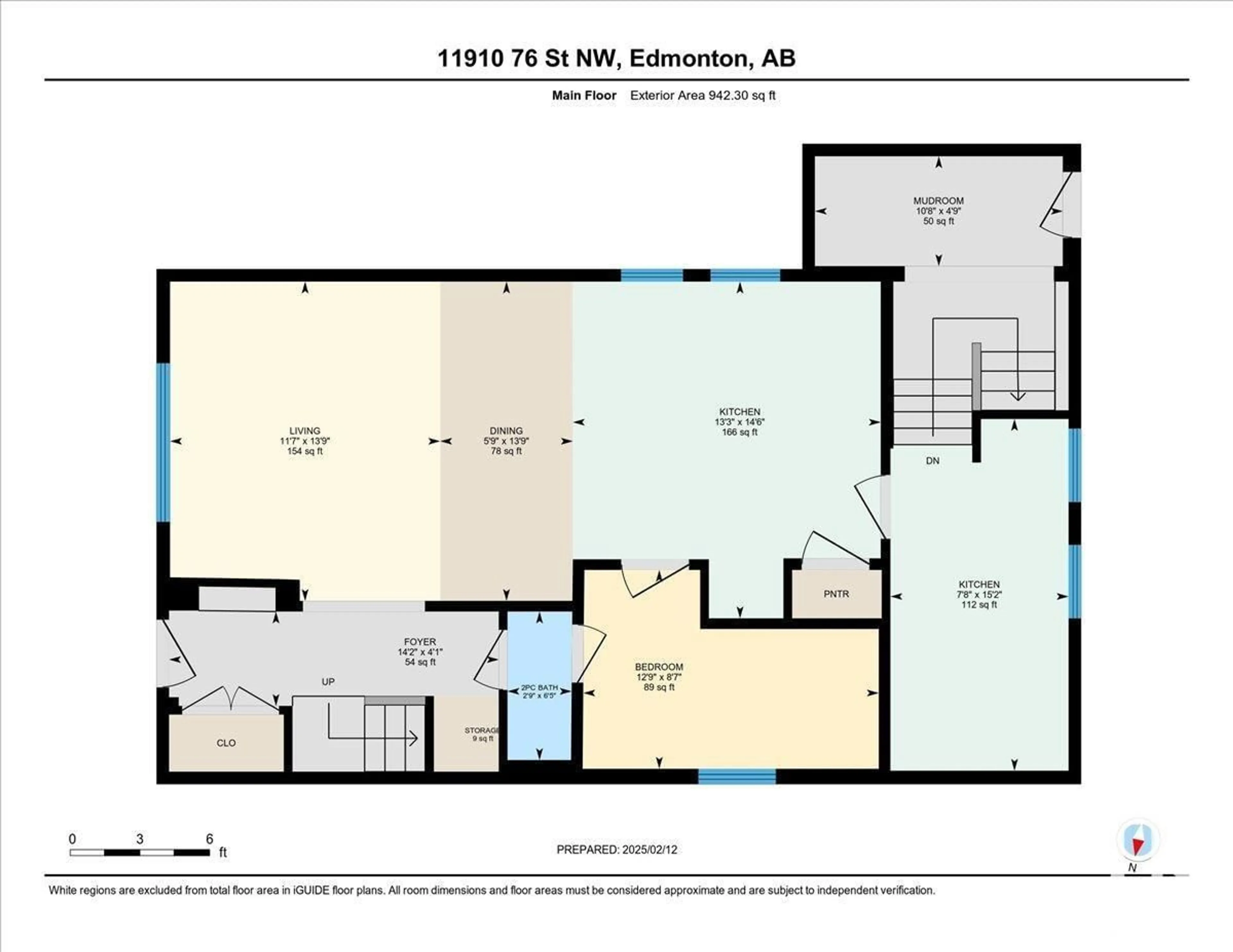 Floor plan for 11910 76 ST, Edmonton Alberta T5B2C7