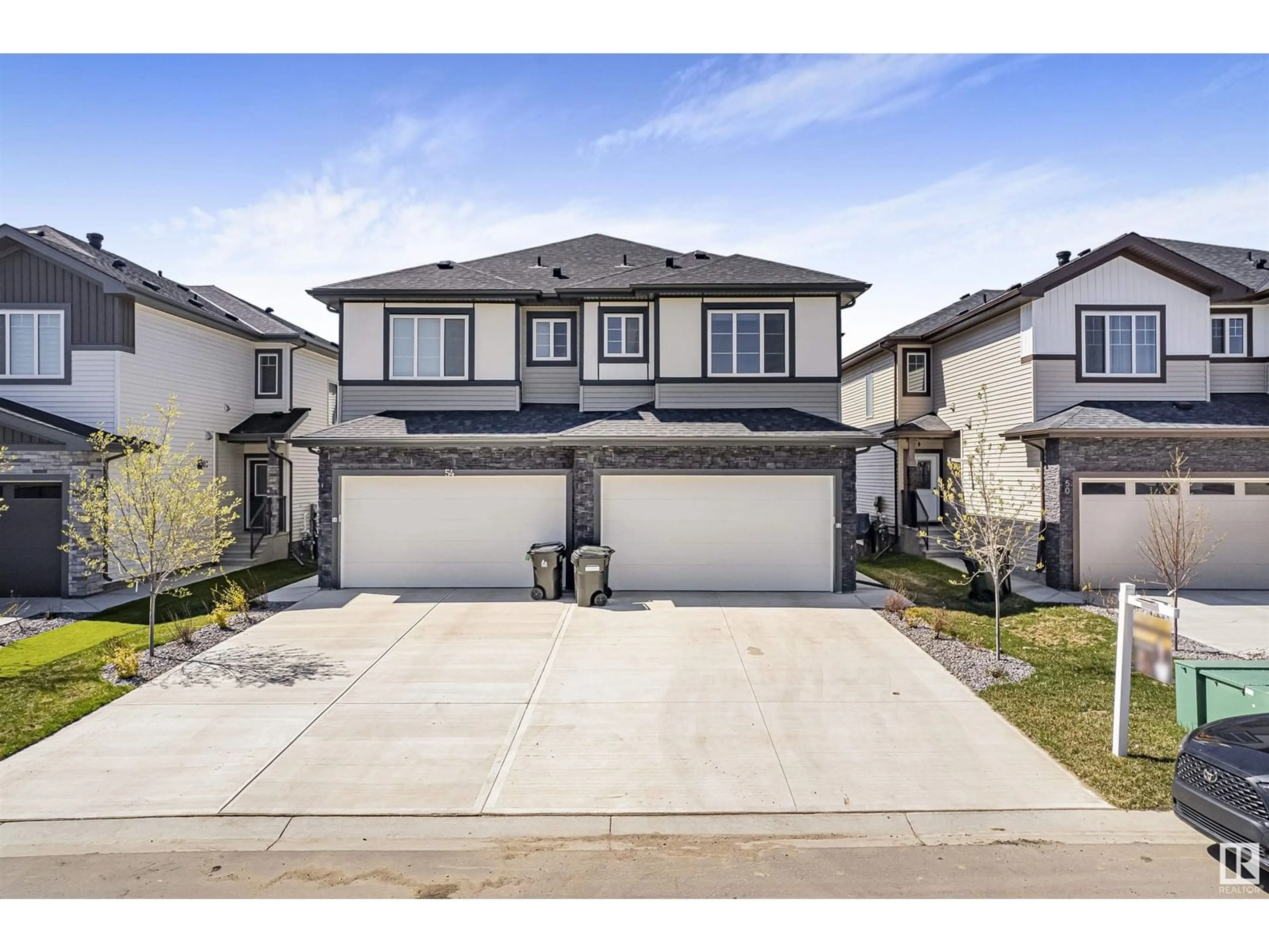 A pic from outside/outdoor area/front of a property/back of a property/a pic from drone, street for 52 AMBERLEY BA, Spruce Grove Alberta T7X2X4