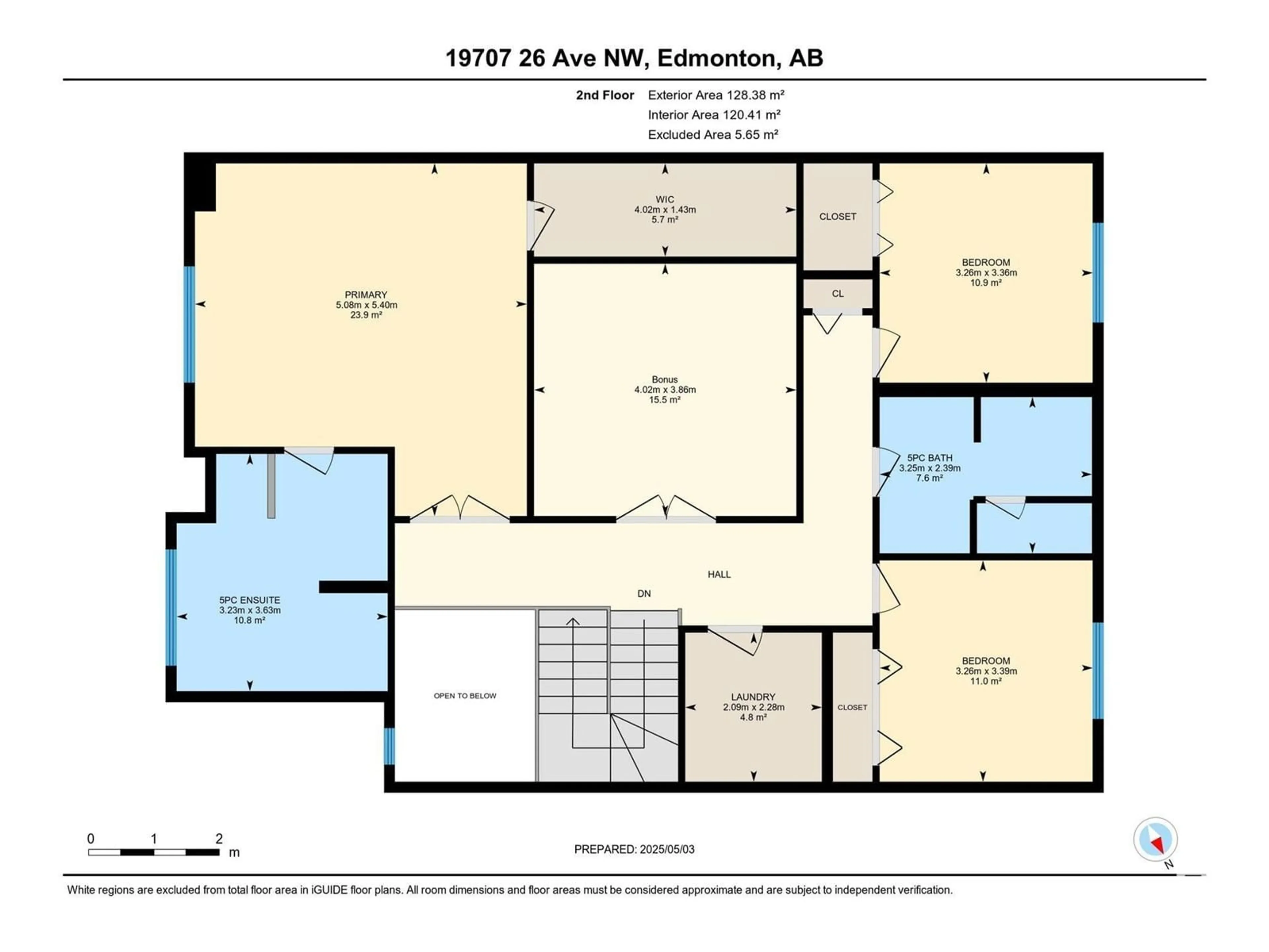 Floor plan for 19707 26 AV, Edmonton Alberta T6M0X5
