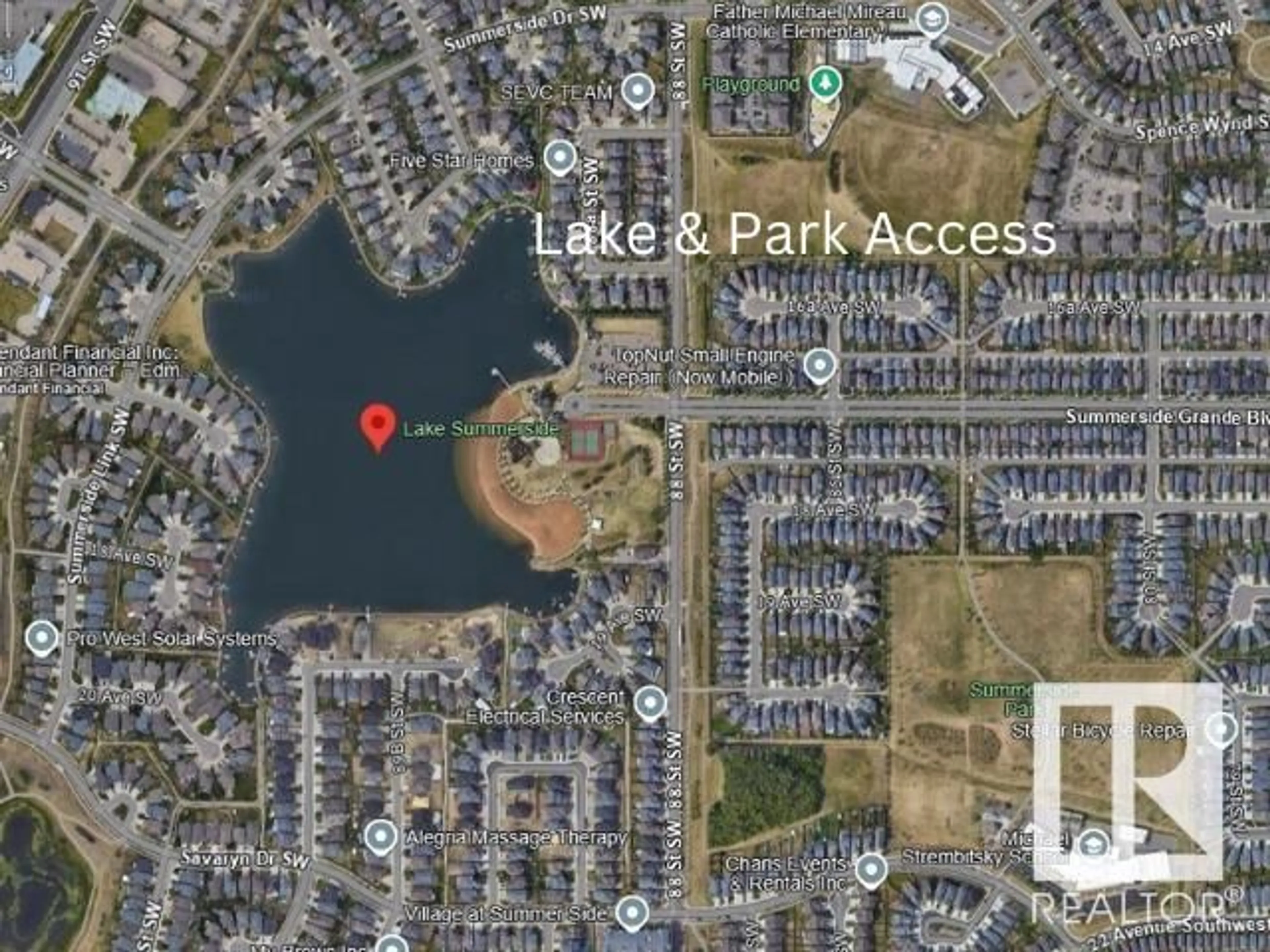 Picture of a map for 6929 21A AV, Edmonton Alberta T8B1A4