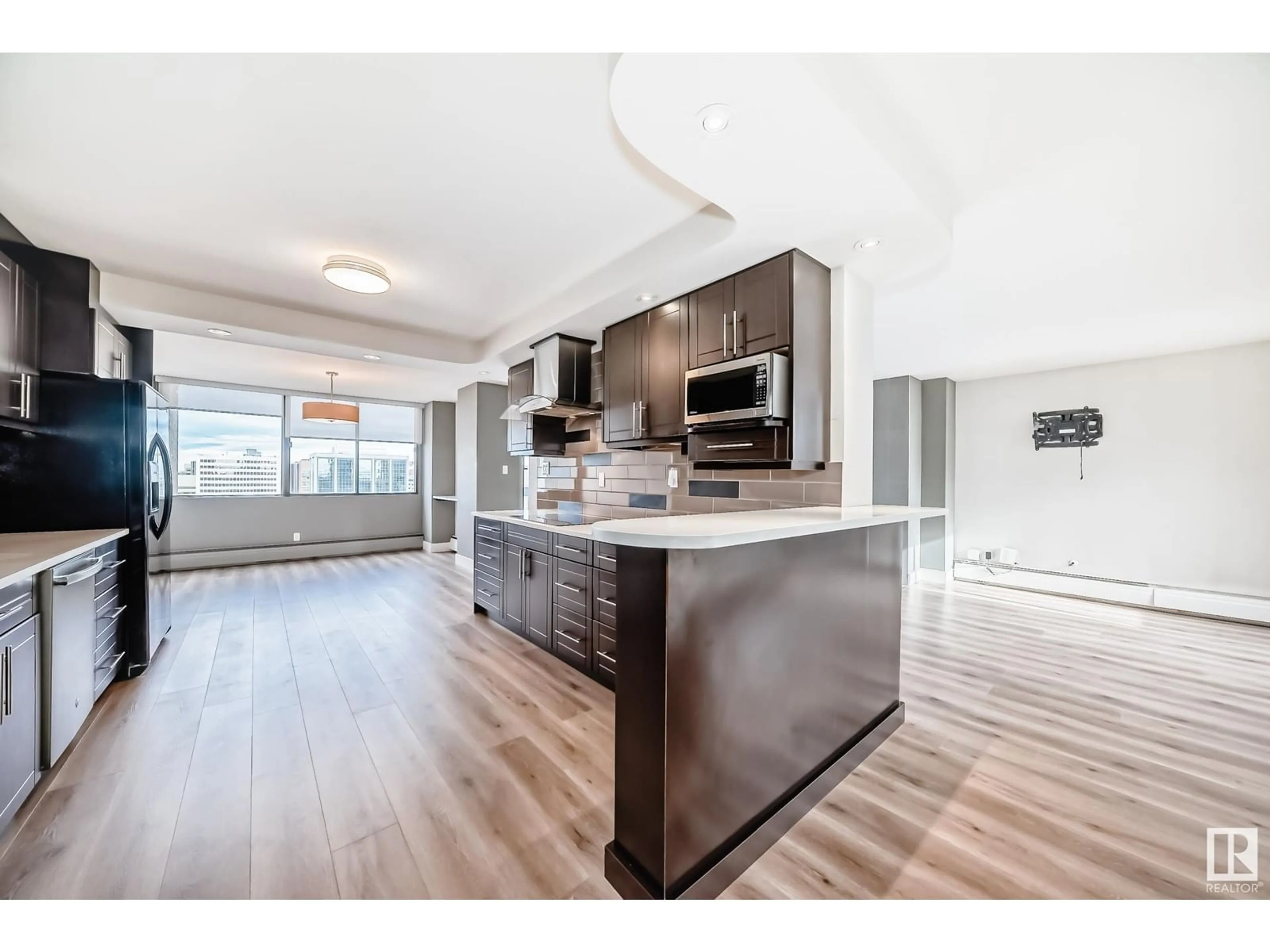 Open concept kitchen, unknown for #1403 - 9921 104 ST, Edmonton Alberta T5K2K3