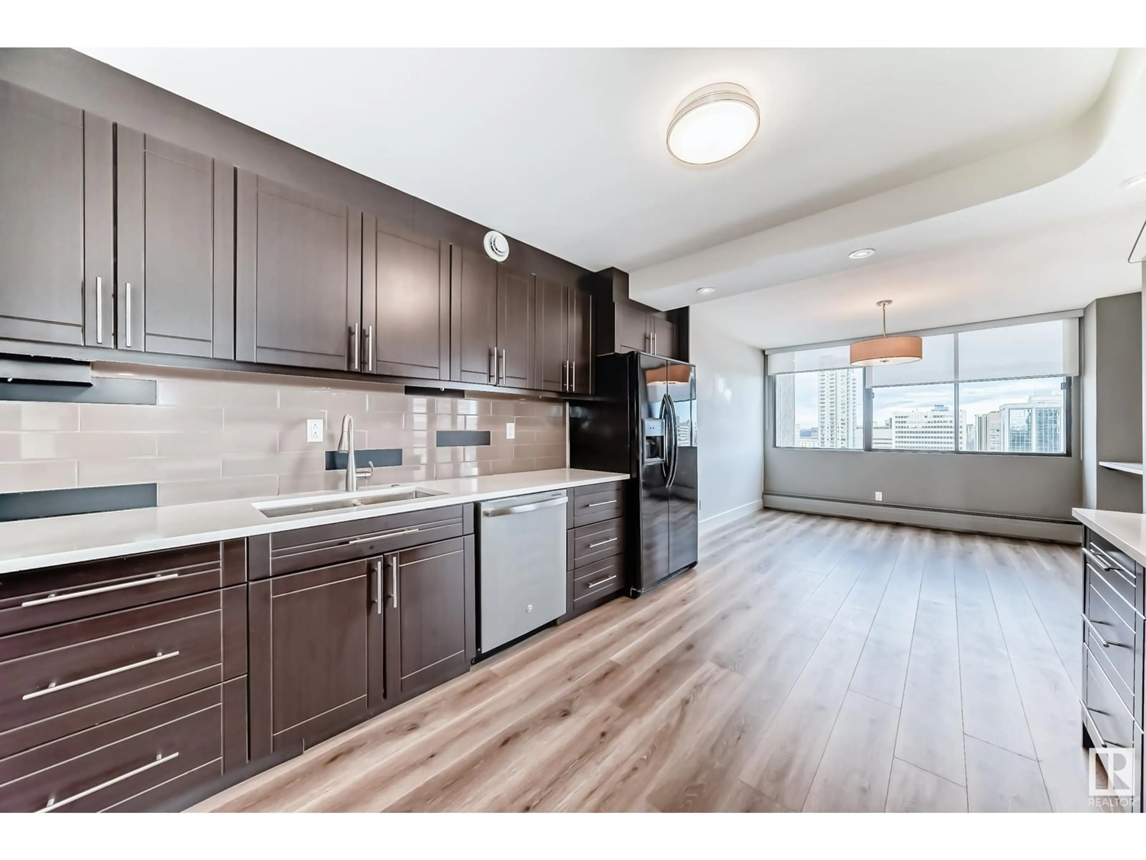 Open concept kitchen, unknown for #1403 - 9921 104 ST, Edmonton Alberta T5K2K3