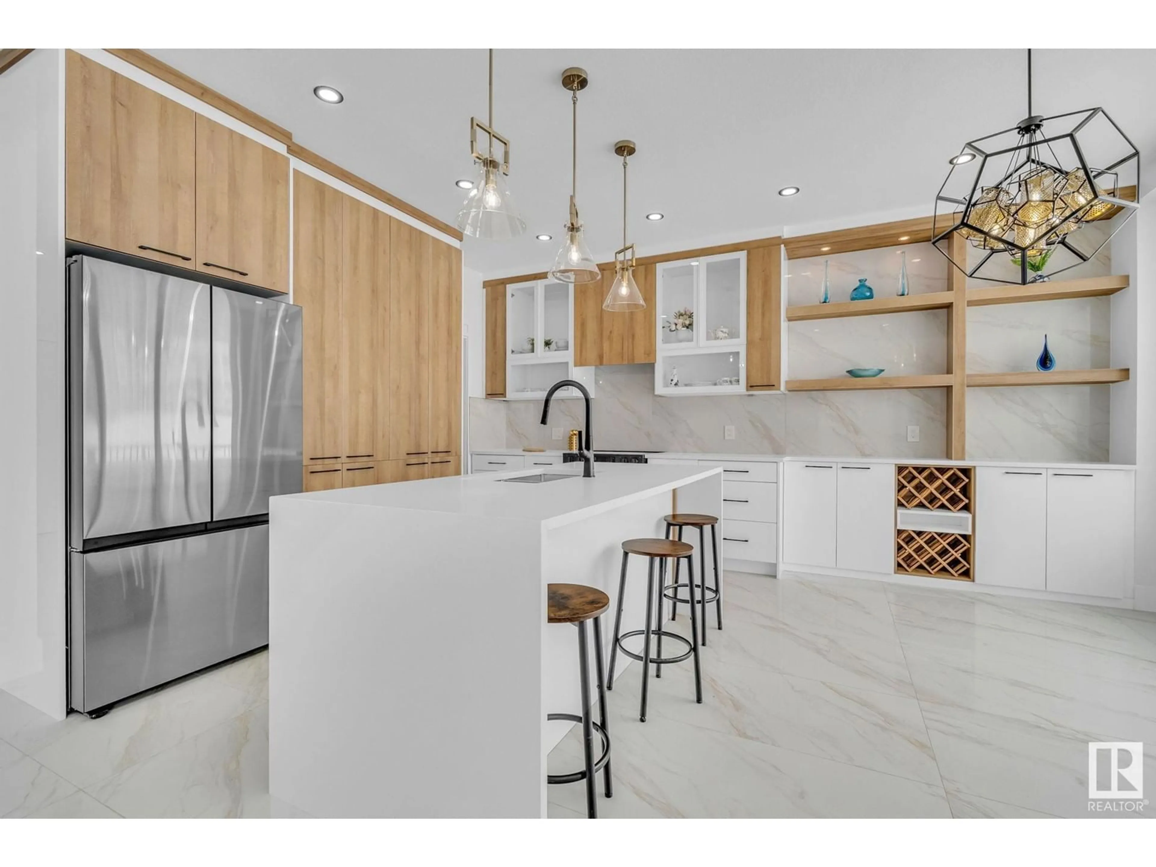 Open concept kitchen, ceramic/tile floor for 146 CREEKSIDE LANE, Leduc Alberta T9E1T1