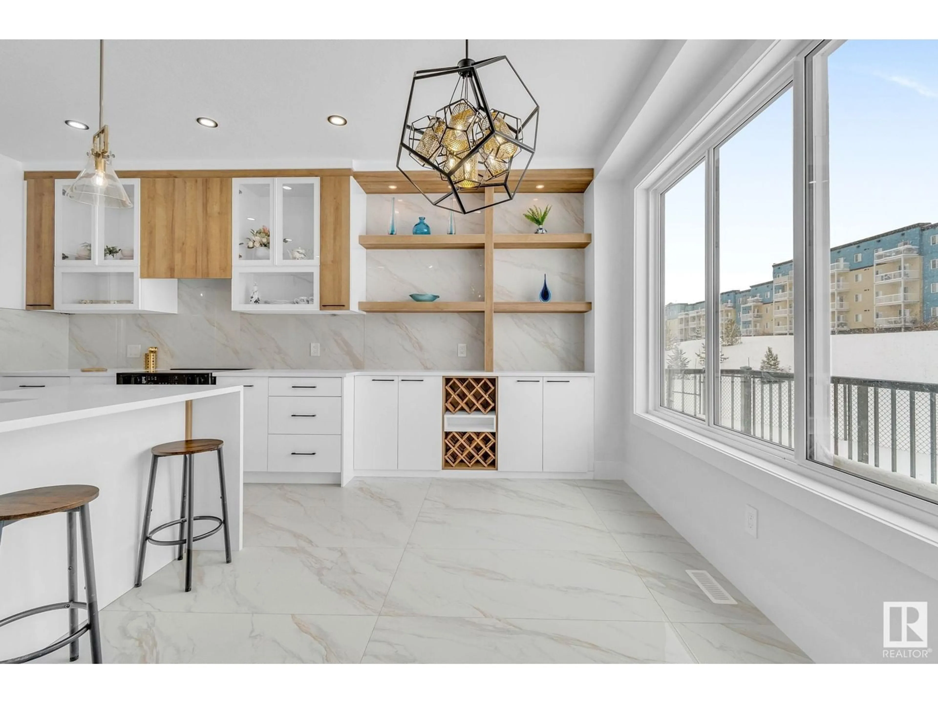 Open concept kitchen, ceramic/tile floor for 146 CREEKSIDE LANE, Leduc Alberta T9E1T1