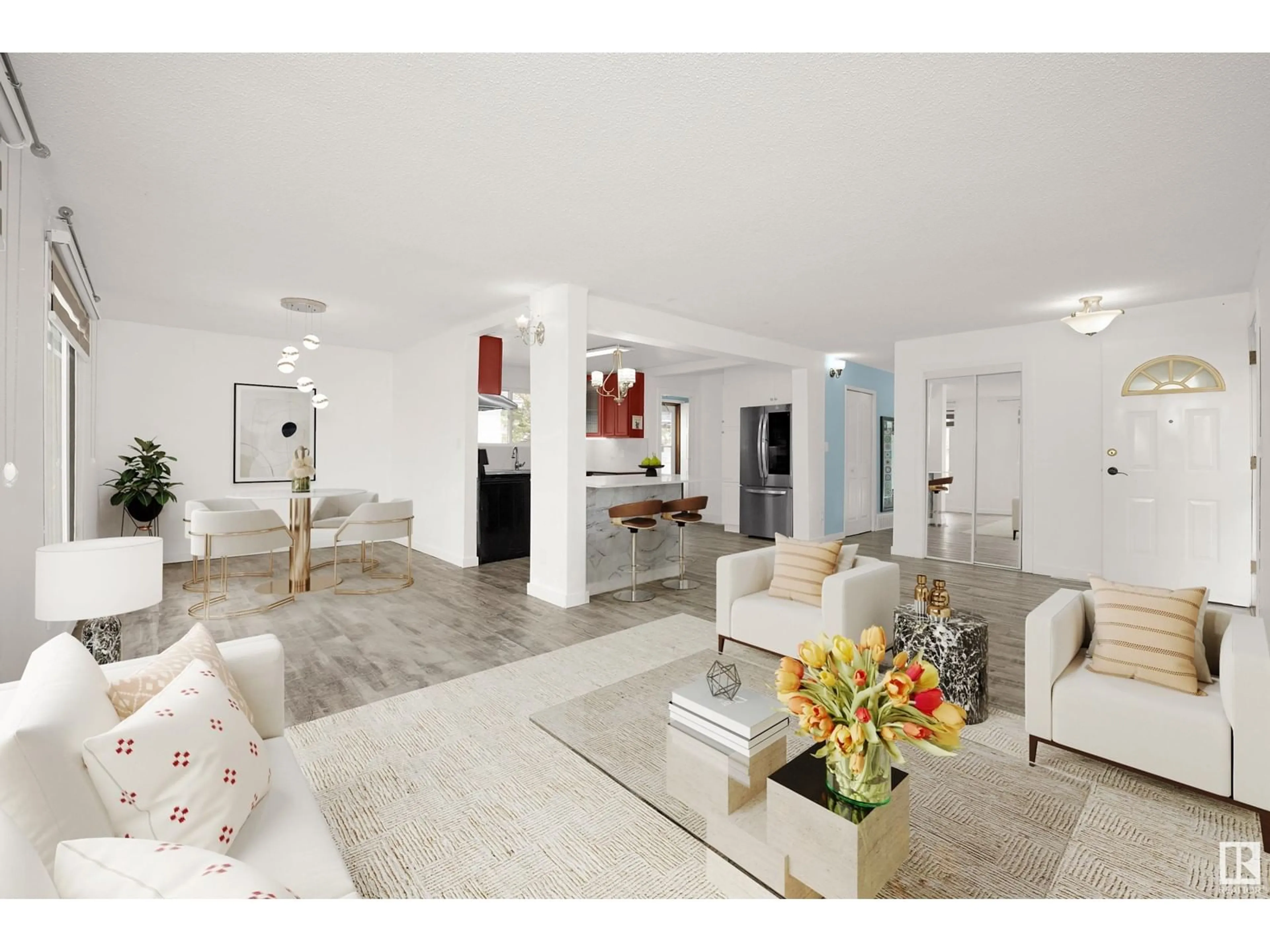 Living room with furniture, unknown for 3431 86 ST, Edmonton Alberta T6K0H5