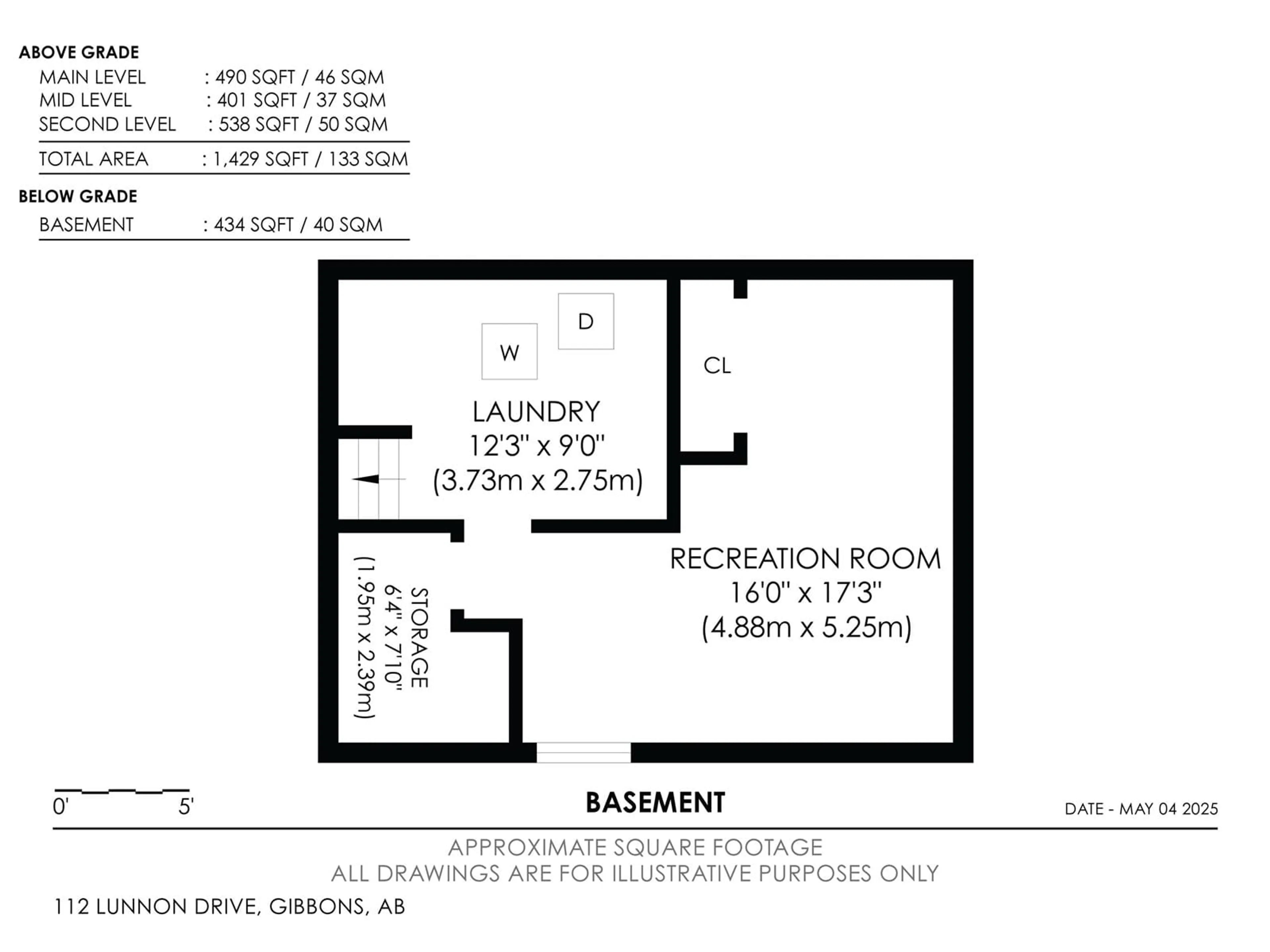 Floor plan for 112 LUNNON DR, Gibbons Alberta T0A1N0