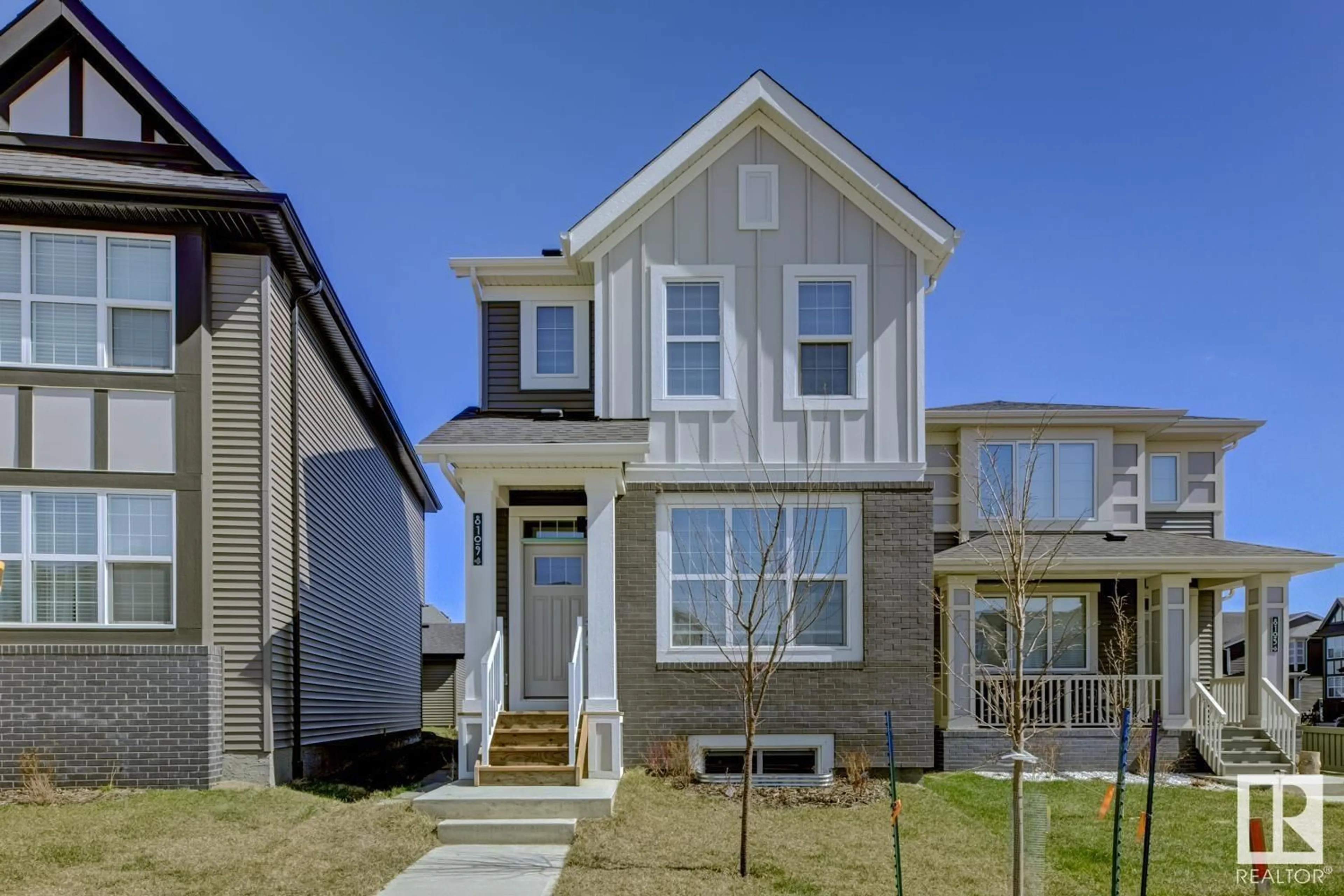 Home with vinyl exterior material, street for NW - 8109 226A ST, Edmonton Alberta T5T7S8