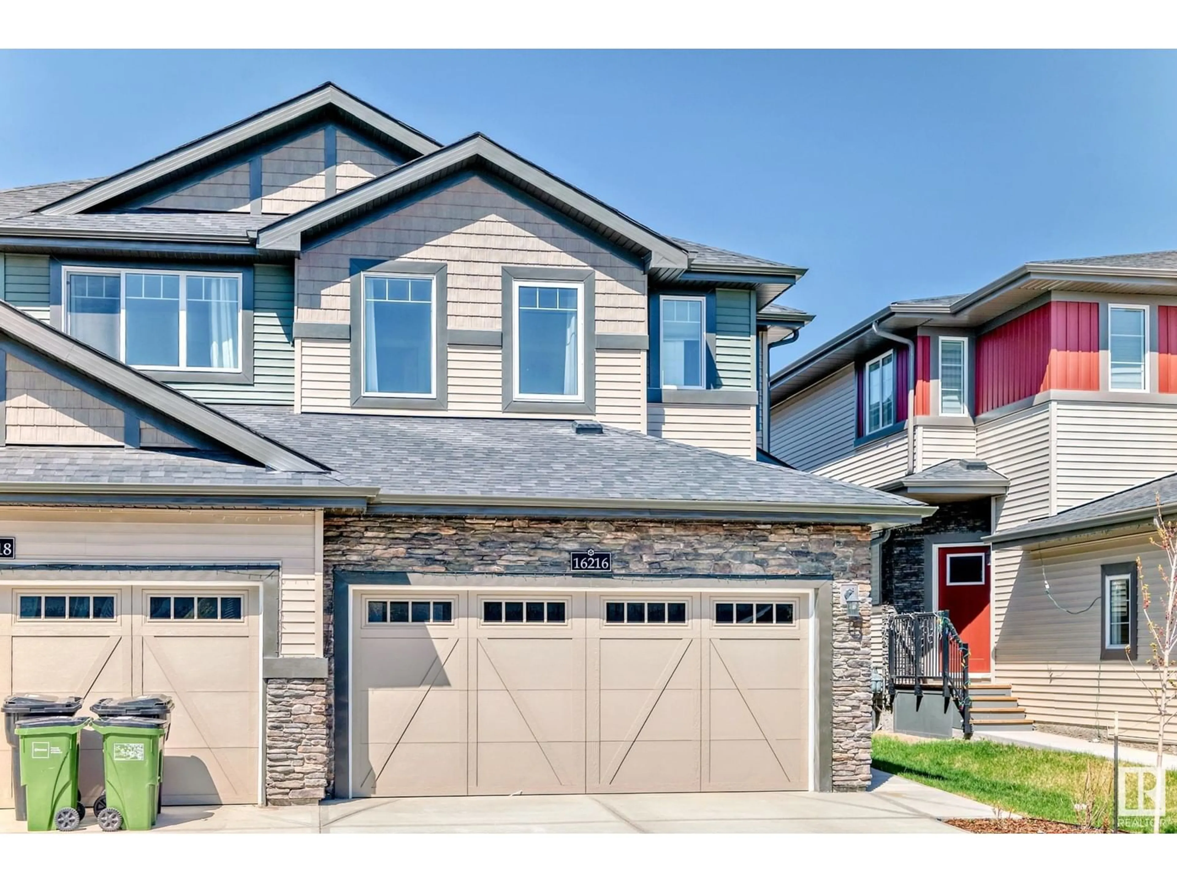 Home with brick exterior material, street for SW - 16216 19 AV, Edmonton Alberta T6W5C6