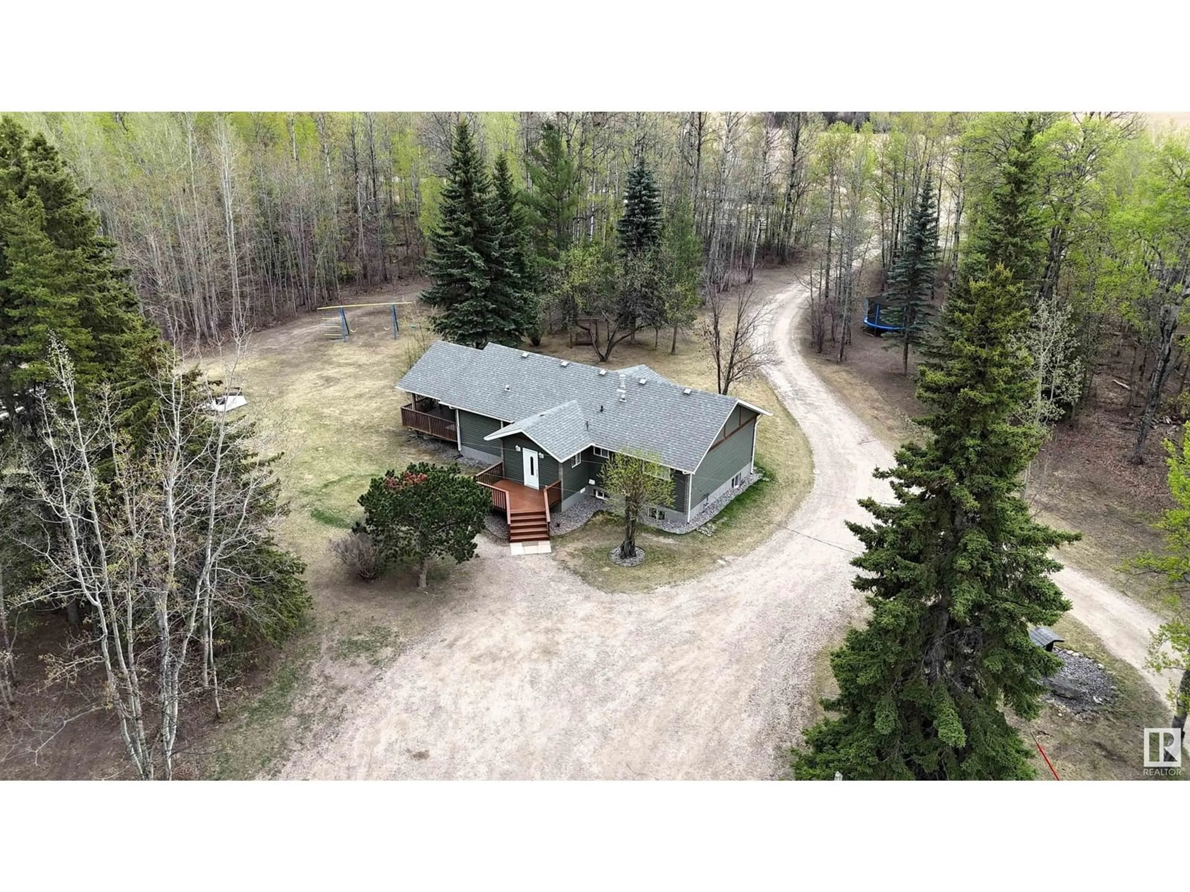 A pic from outside/outdoor area/front of a property/back of a property/a pic from drone, forest/trees view for 14322 TOWNSHIP ROAD 562 A, Rural Yellowhead Alberta T7E3S2