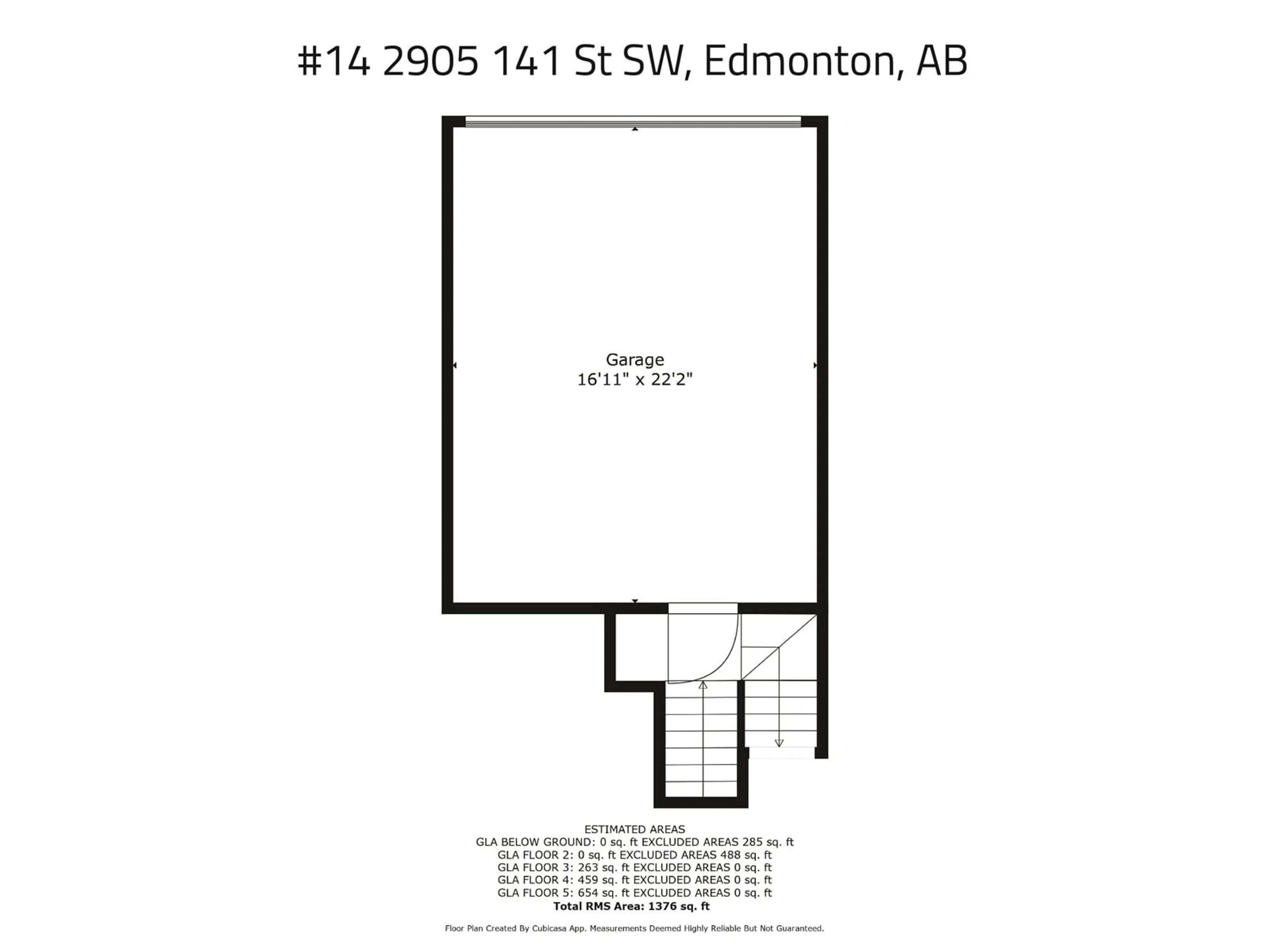 Floor plan for #14 - 2905 141 ST, Edmonton Alberta T6W3M4