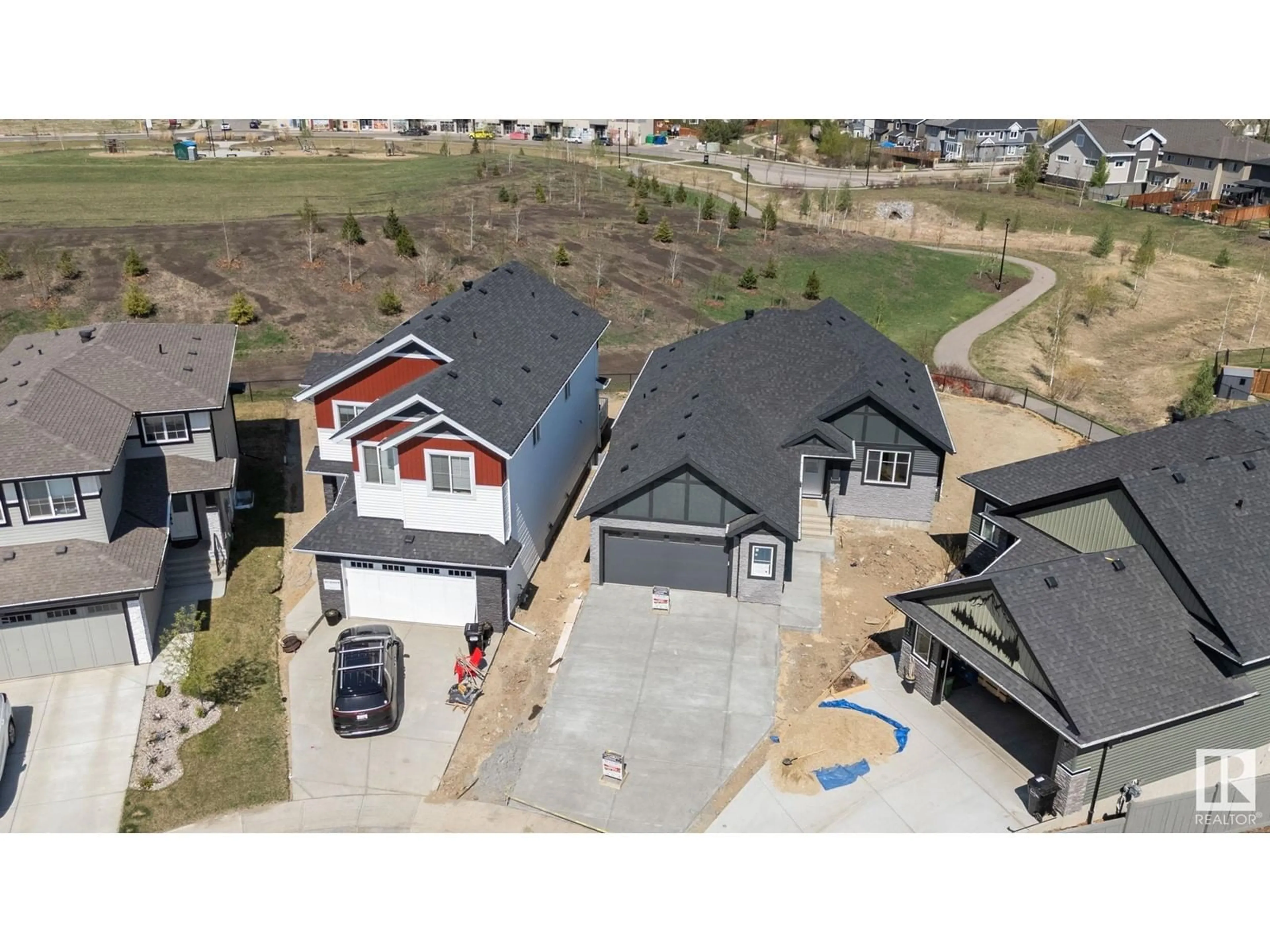 A pic from outside/outdoor area/front of a property/back of a property/a pic from drone, street for 20908 128 AV, Edmonton Alberta T5S0R6