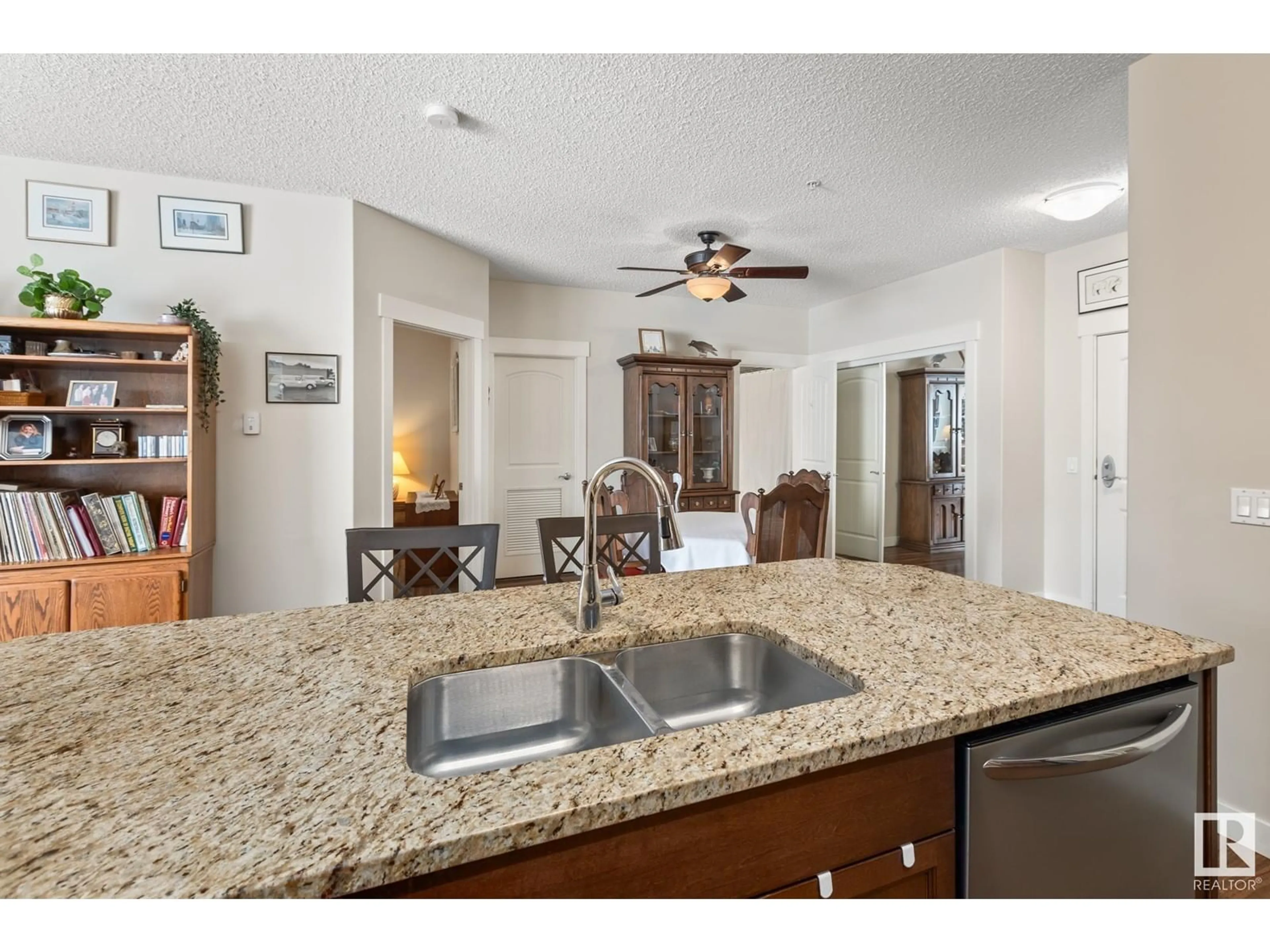 Open concept kitchen, ceramic/tile floor for 511 - 215 QUEEN ST, Spruce Grove Alberta T7X0G4