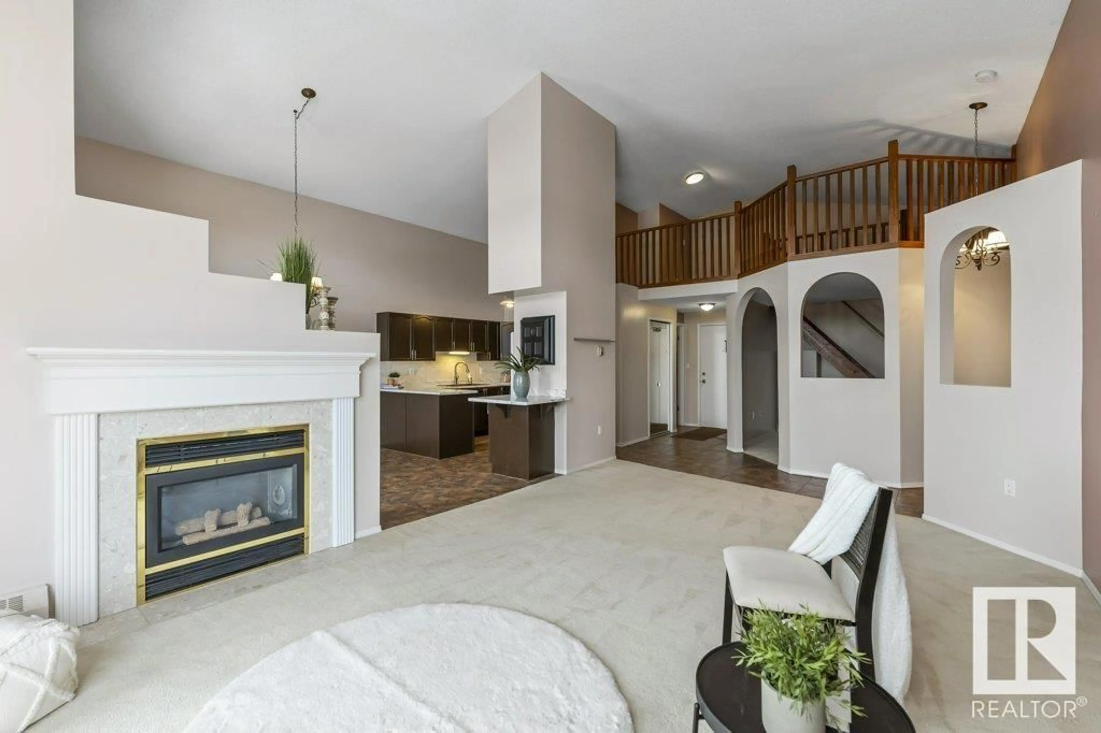 Living room with furniture, unknown for #407 - 15499 CASTLE DOWNS RD, Edmonton Alberta T5X5Y3