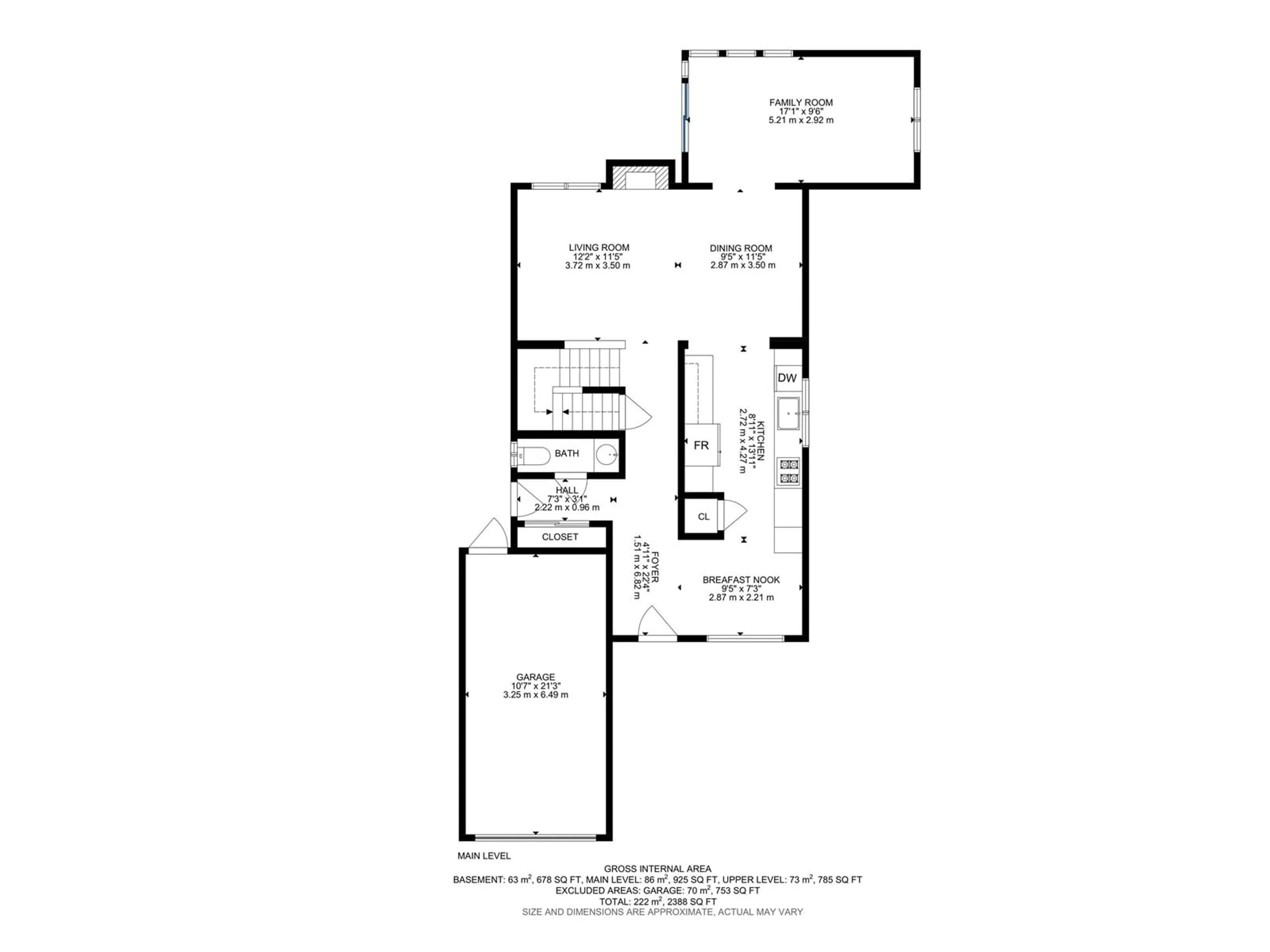 Floor plan for 22 WESTRIDGE PL, Spruce Grove Alberta T7X1S1