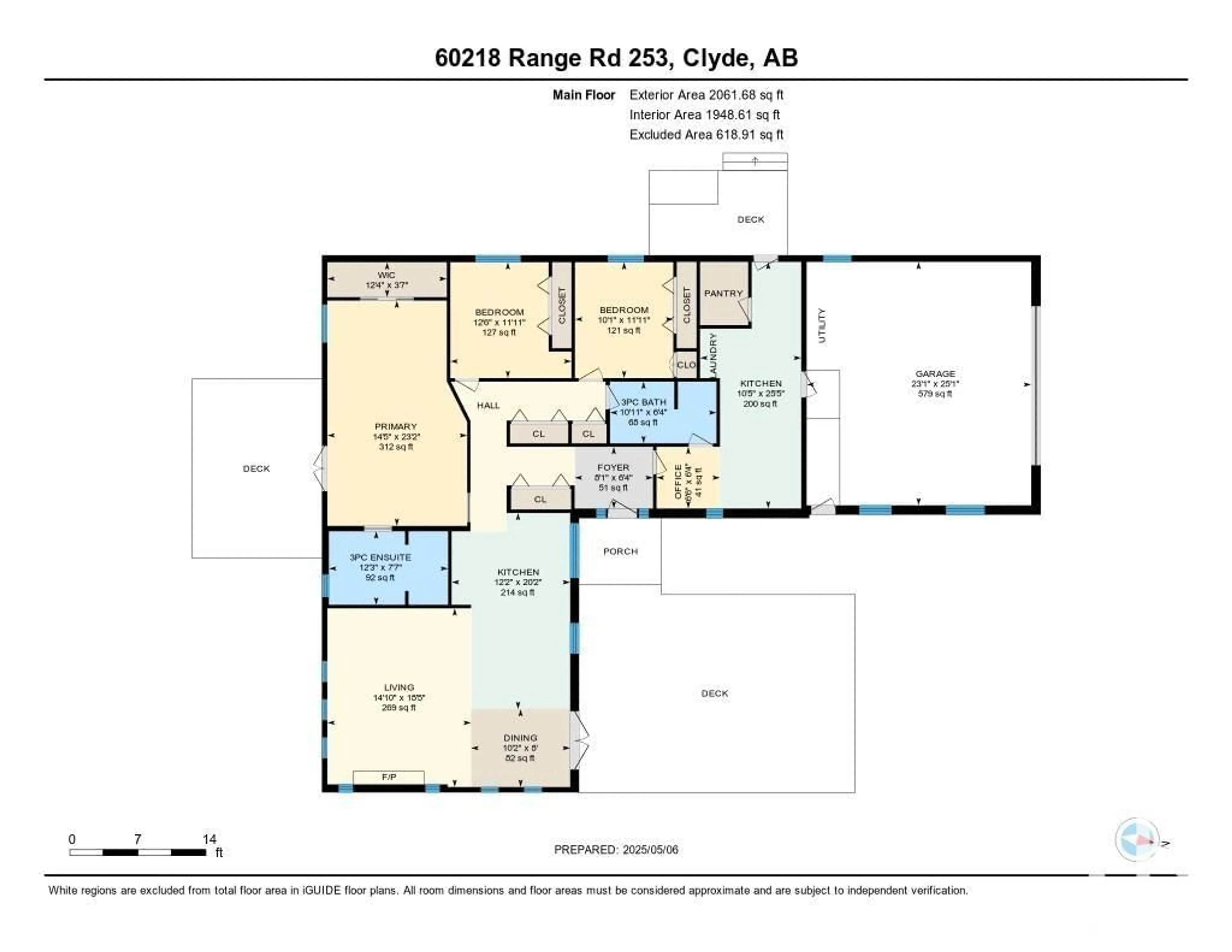 Floor plan for 60218 RR 253, Rural Westlock County Alberta T7P2P7