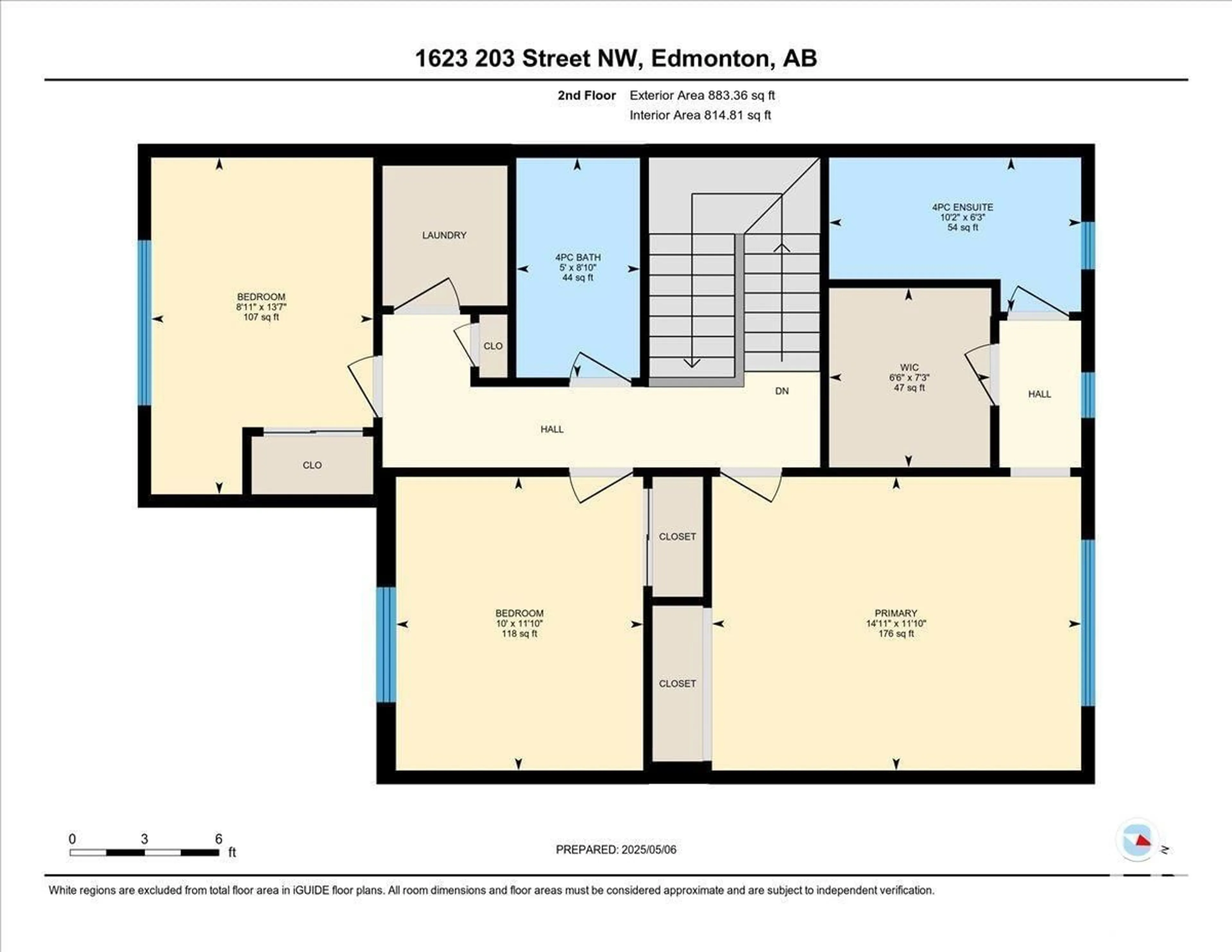 Floor plan for NW - 1623 203 ST, Edmonton Alberta T6M1K7