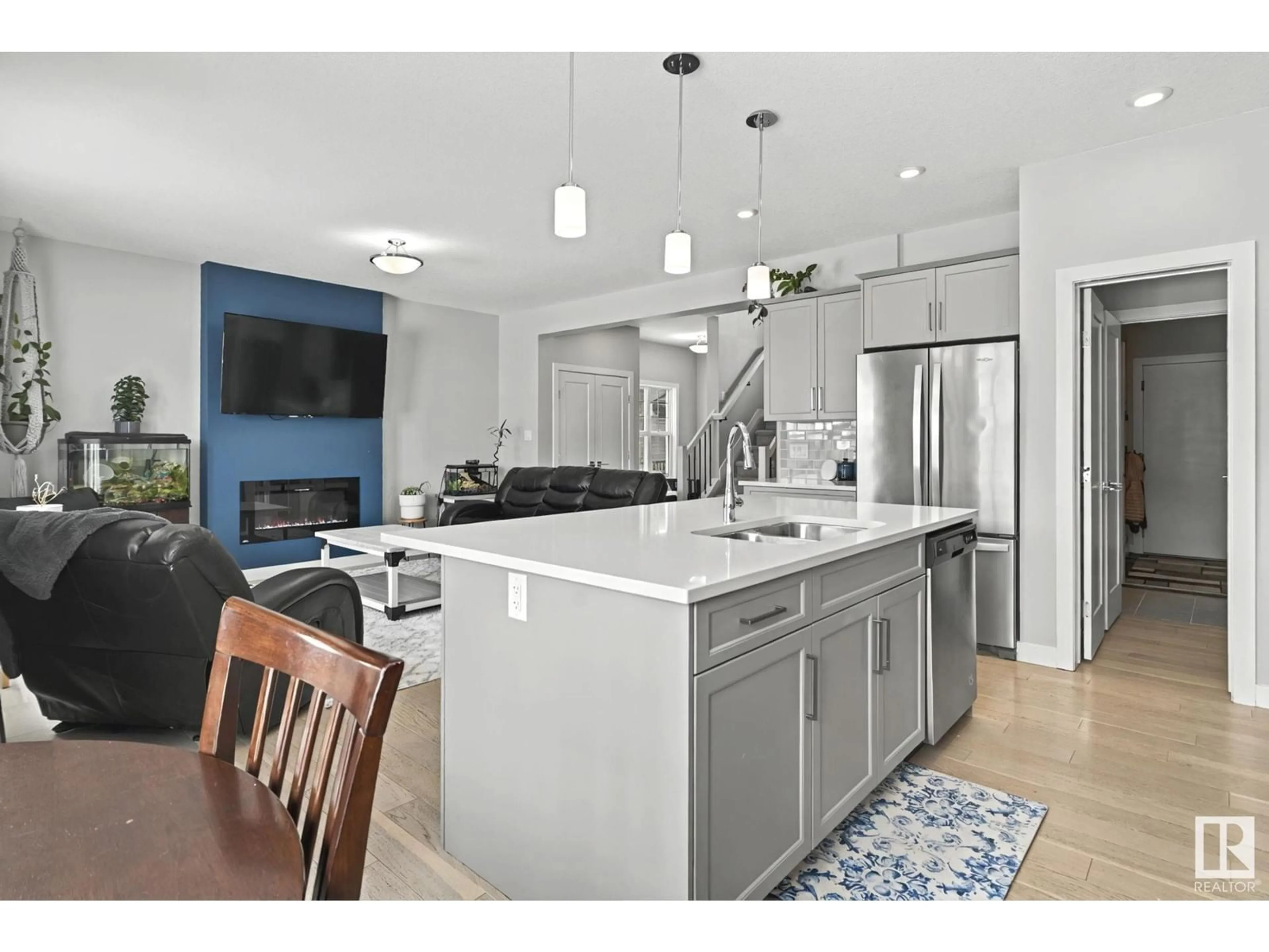Open concept kitchen, ceramic/tile floor for 42 PRESCOTT BV, Spruce Grove Alberta T7X0R4