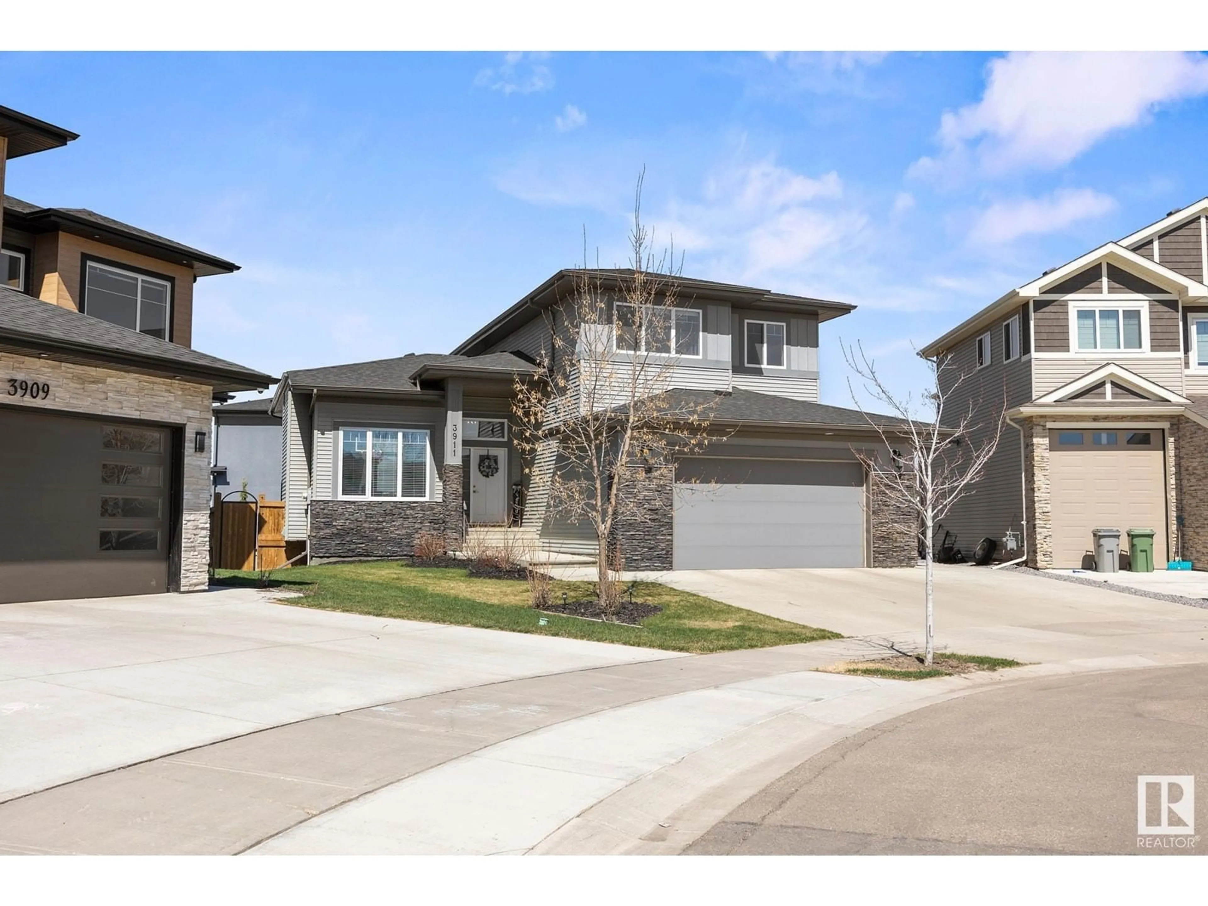 Home with brick exterior material, street for 3911 44 AV, Beaumont Alberta T4X2B7
