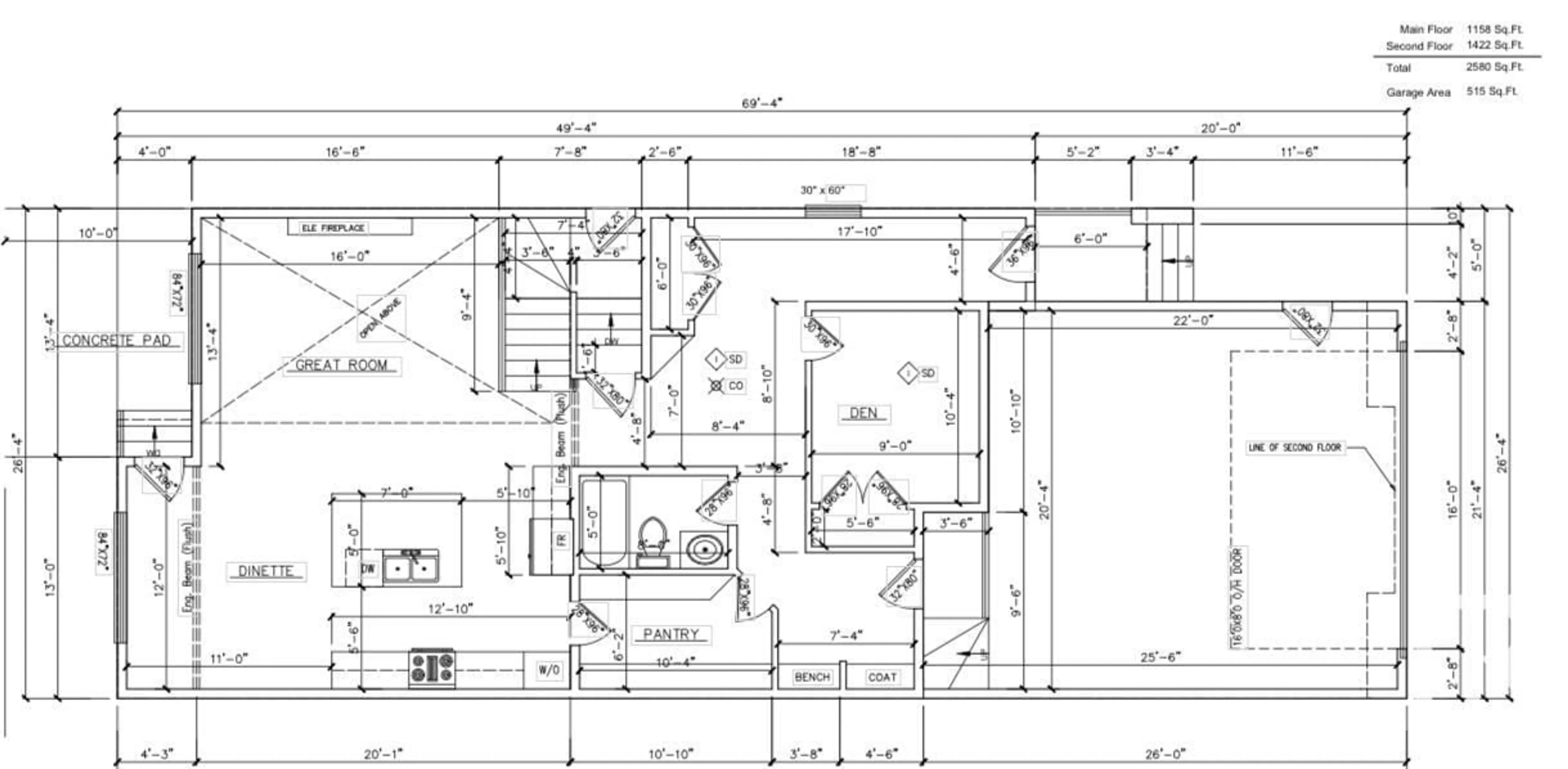 Floor plan for 1142 GYRFALCON CR, Edmonton Alberta T5S0S5