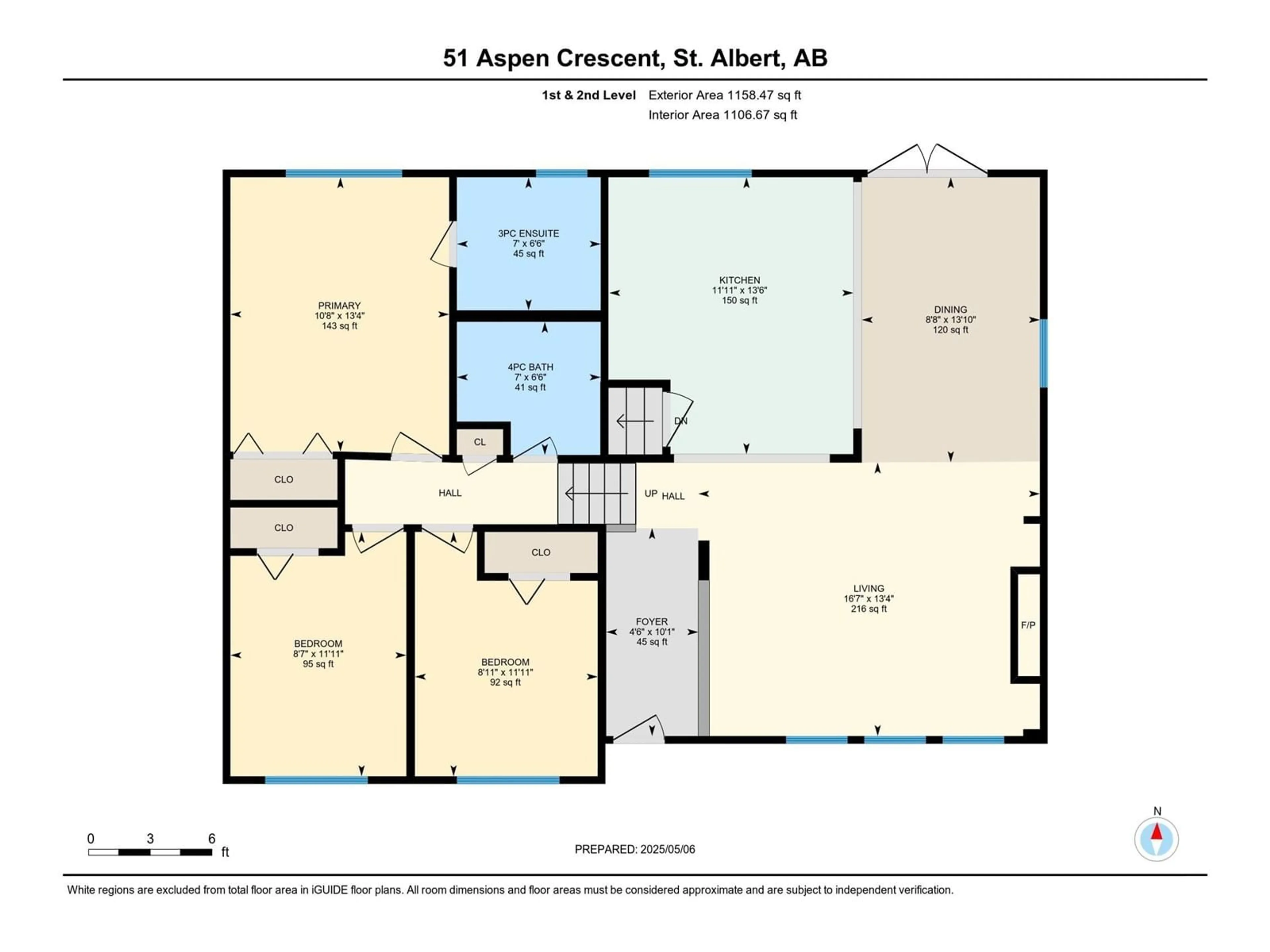 Floor plan for 51 ASPEN CR, St. Albert Alberta T8N2L7