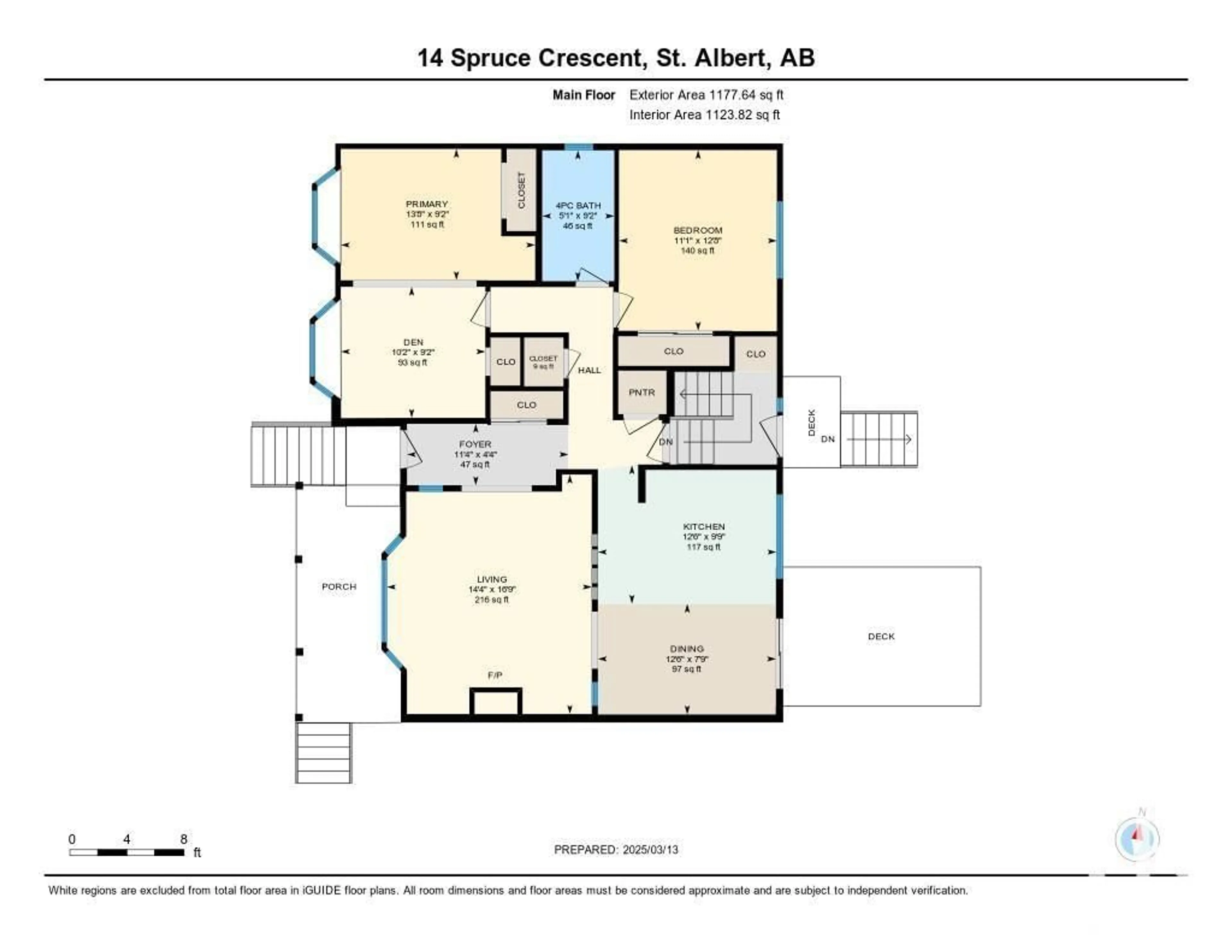 Floor plan for 14 SPRUCE CR, St. Albert Alberta T8N0H6