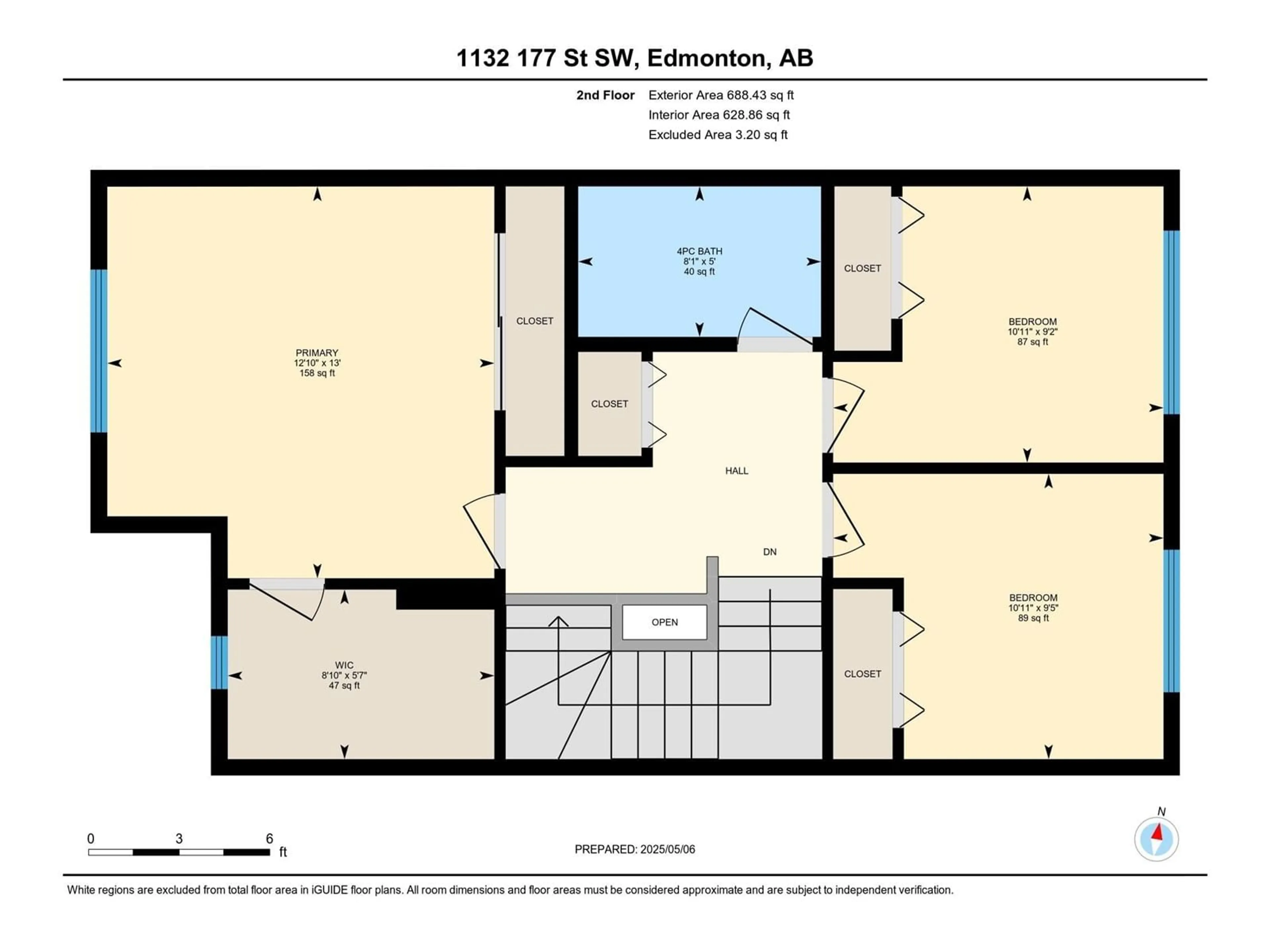 Floor plan for SW - 1132 177 ST, Edmonton Alberta T6W1Z9