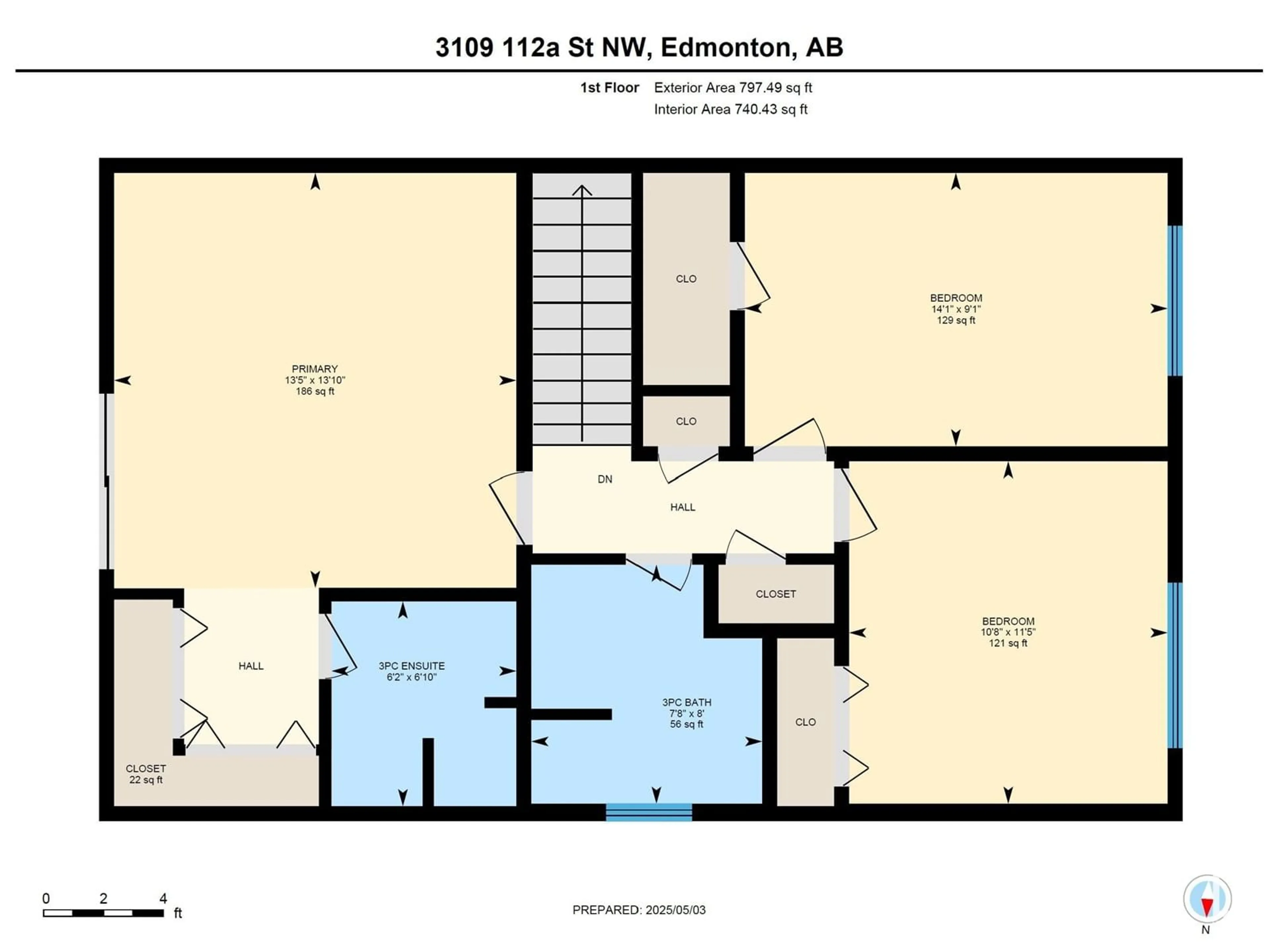 Floor plan for NW - 3109 112A ST, Edmonton Alberta T6J4G9