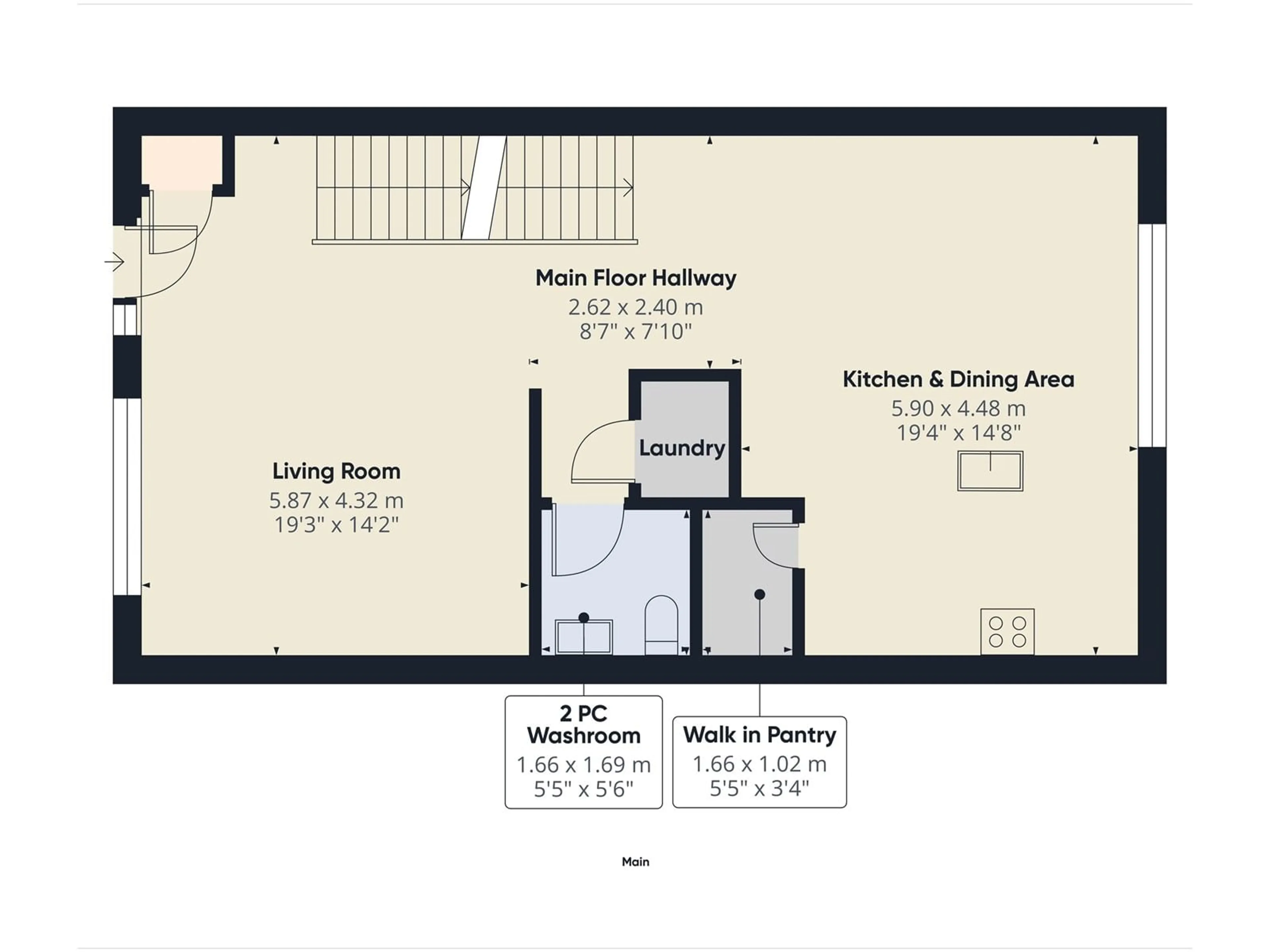 Floor plan for 7510 MAY COMMON, Edmonton Alberta T6R0G9
