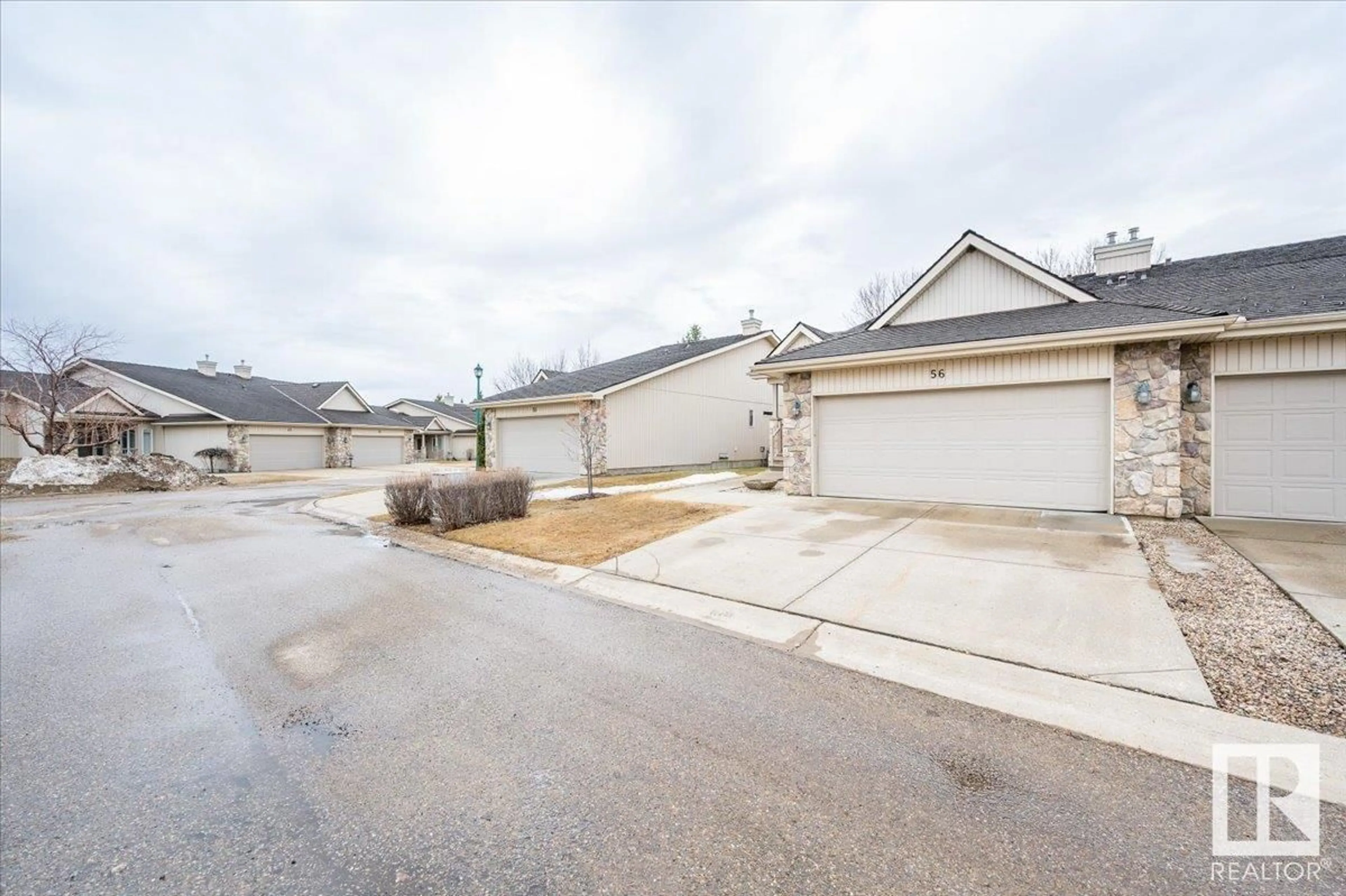 A pic from outside/outdoor area/front of a property/back of a property/a pic from drone, street for #56 - 929 PICARD DR, Edmonton Alberta T5T6J7