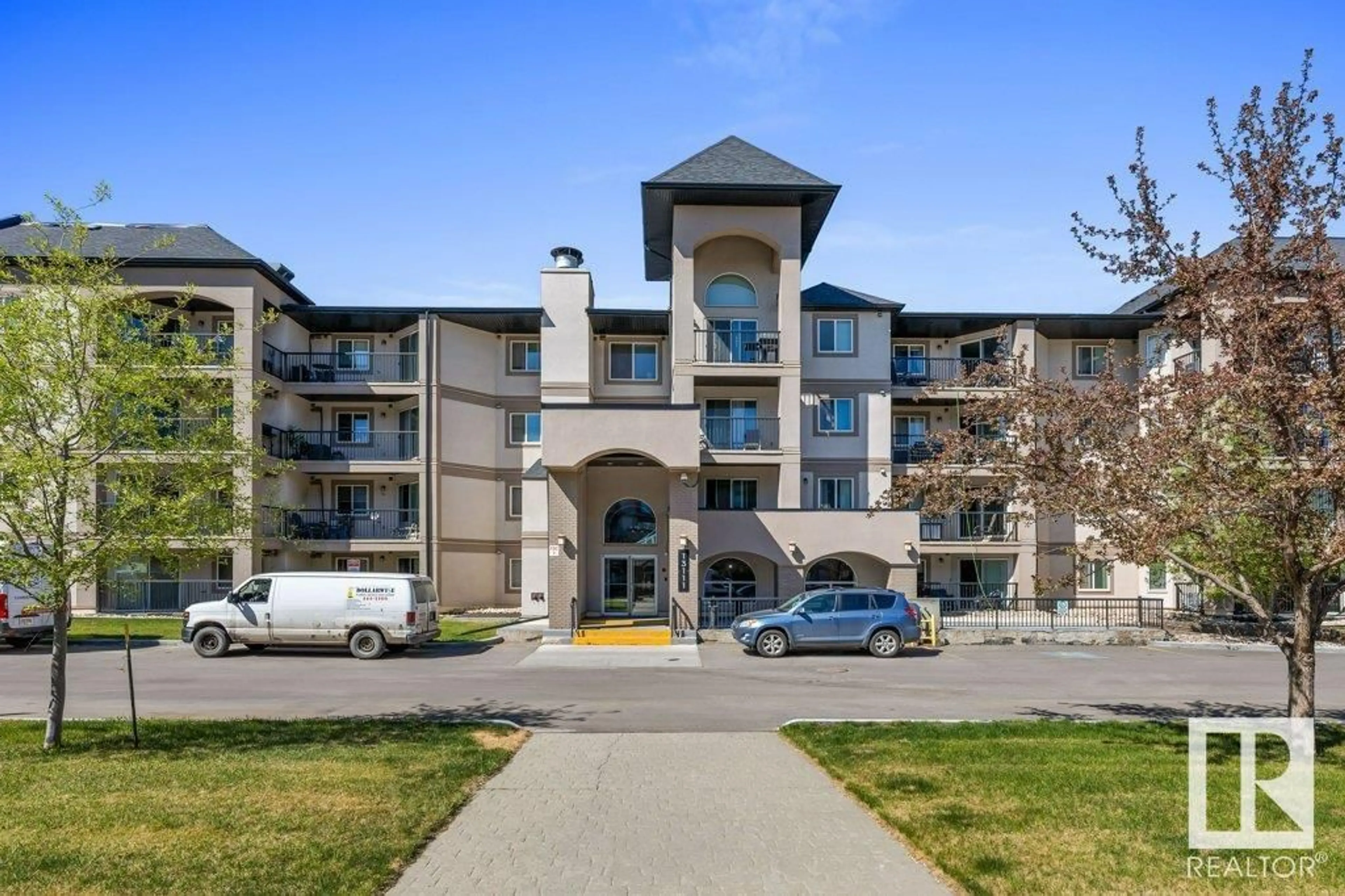 A pic from outside/outdoor area/front of a property/back of a property/a pic from drone, unknown for #416 - 13111 140 AV, Edmonton Alberta T6V0B1