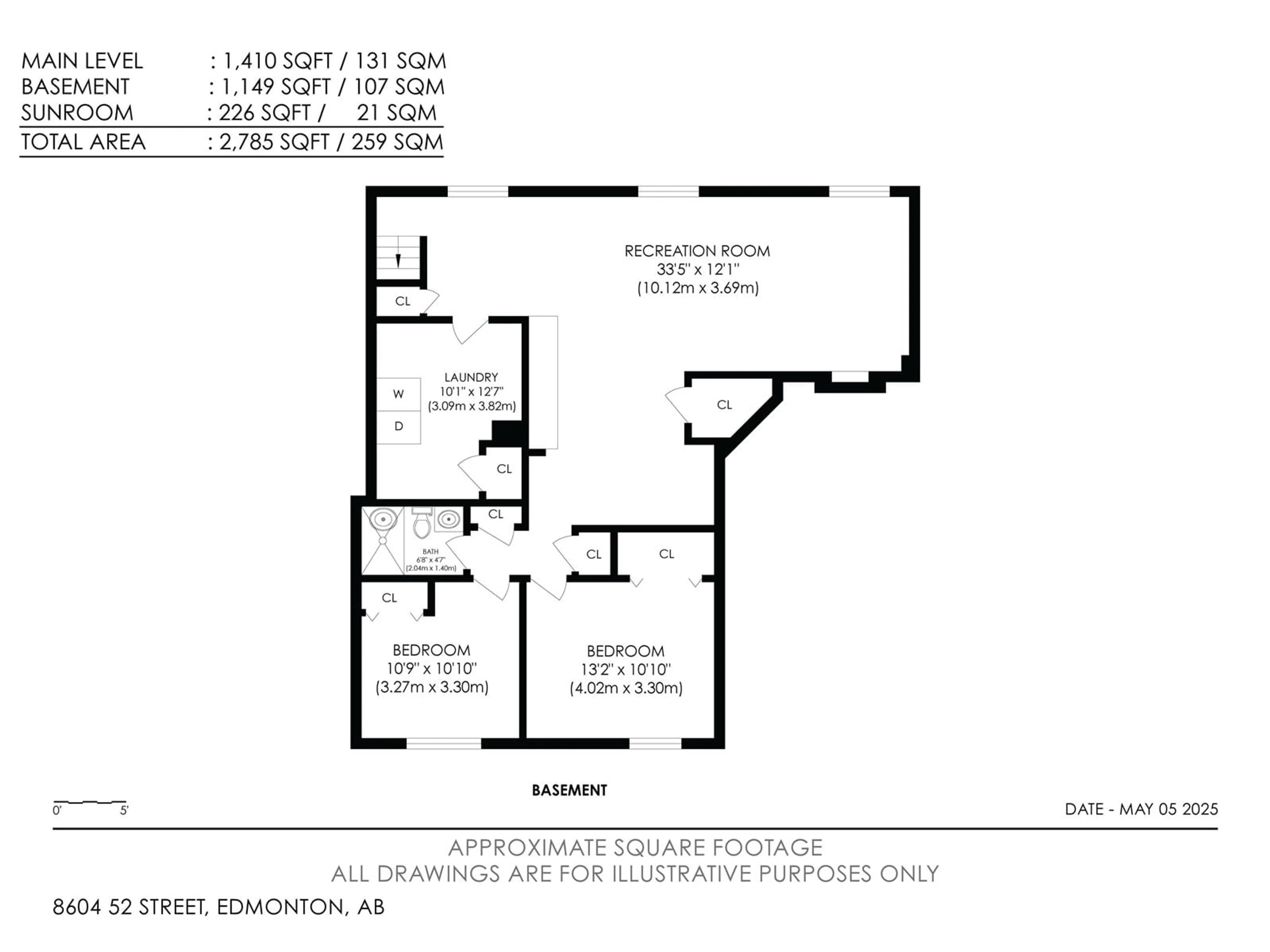Floor plan for 8604 52 ST, Edmonton Alberta T6B1E9