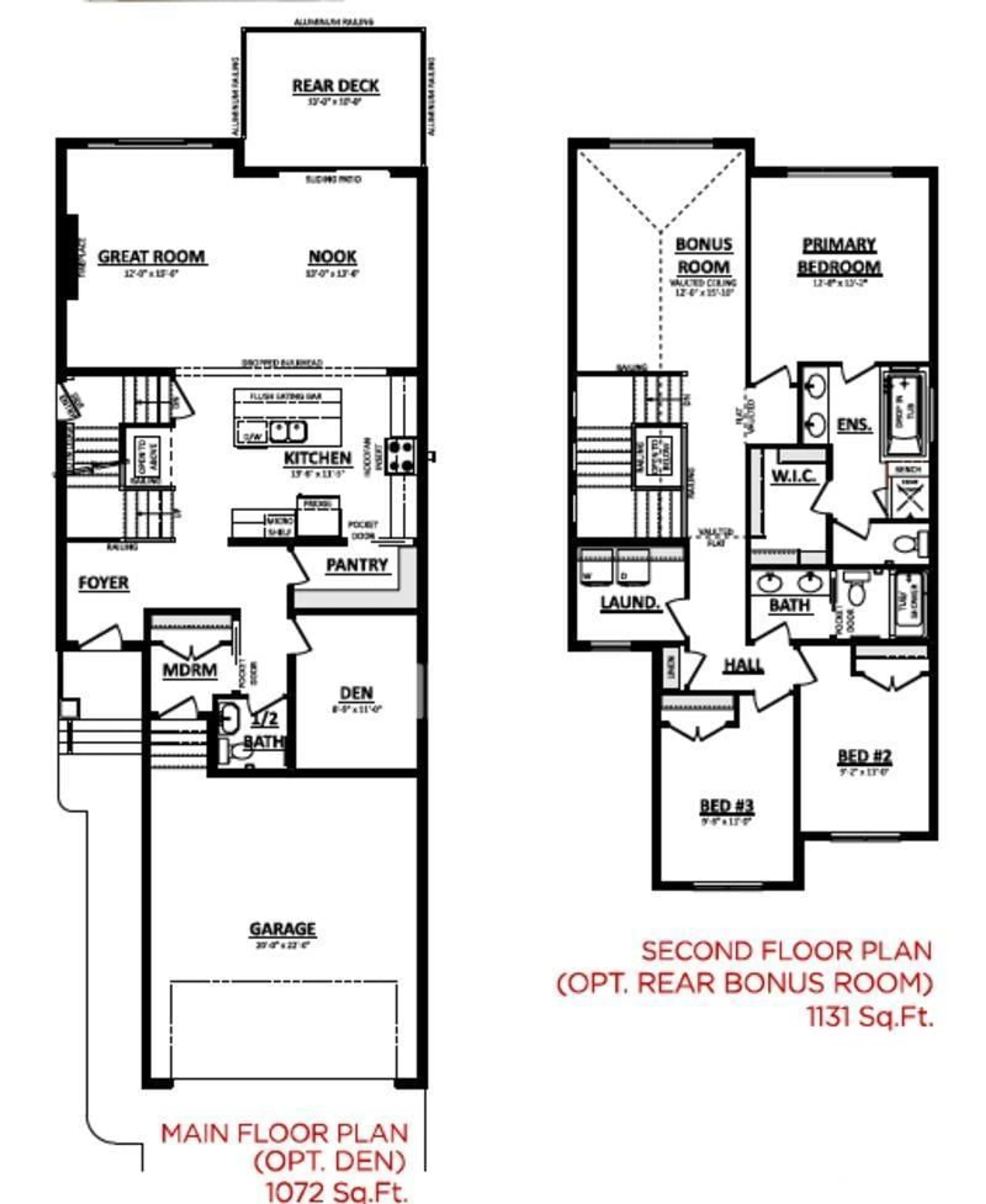 Floor plan for 294 CANTER WD, Sherwood Park Alberta T8A4V2