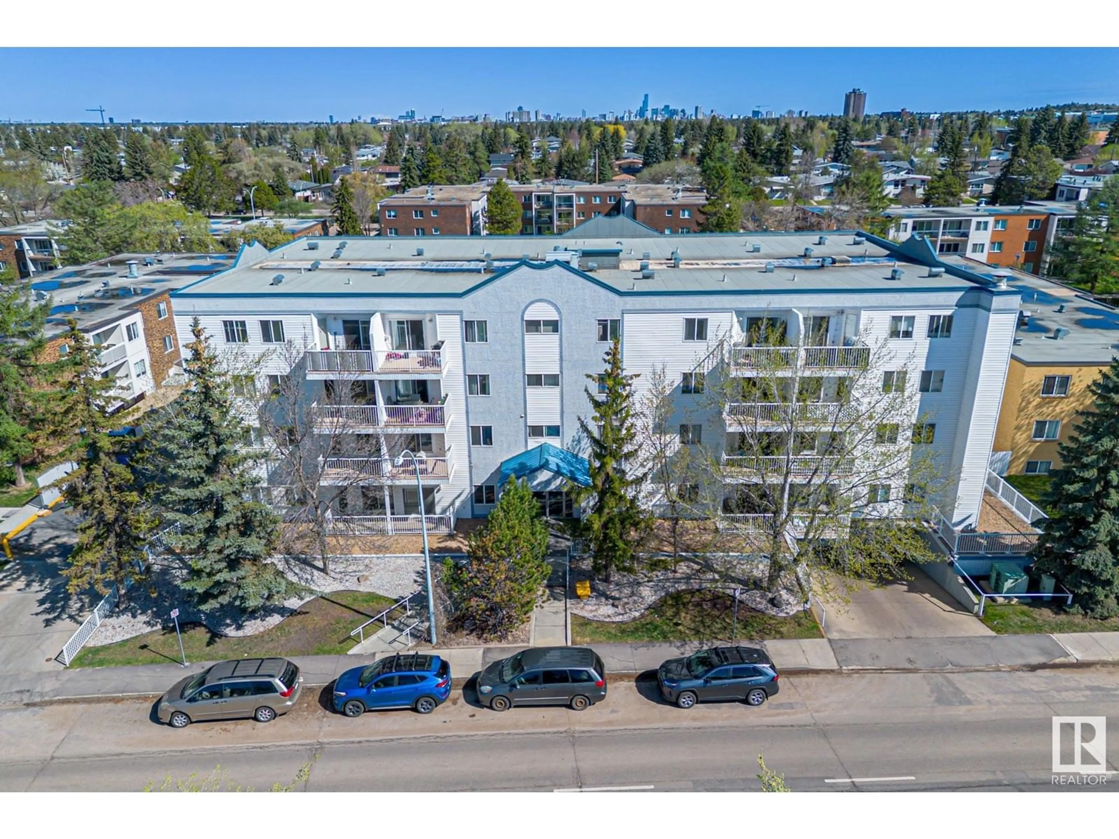 A pic from outside/outdoor area/front of a property/back of a property/a pic from drone, unknown for #303 - 11446 40 AV, Edmonton Alberta T6J0R5