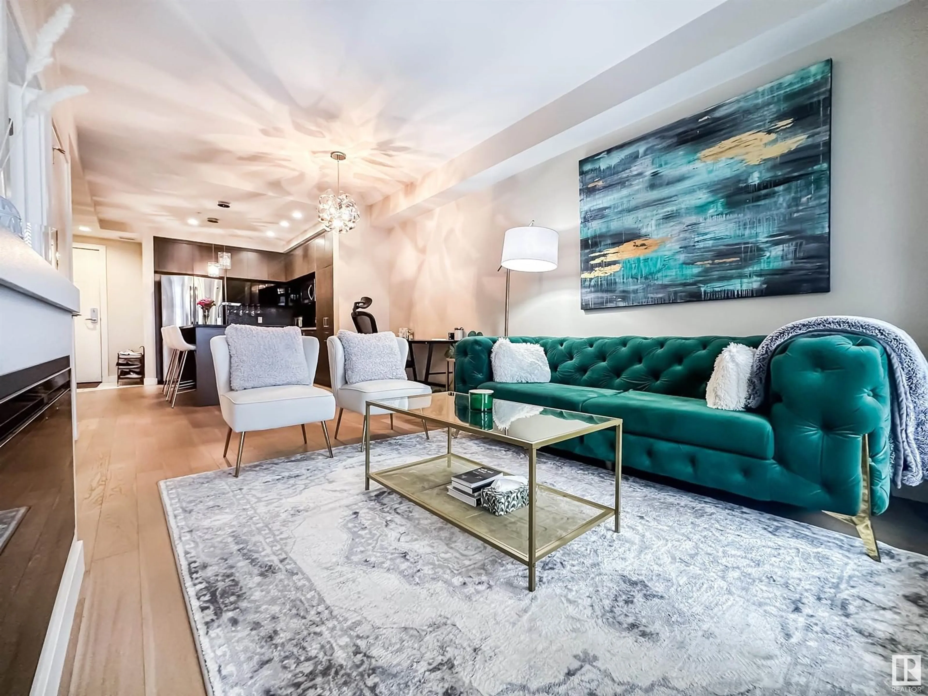 Living room with furniture, unknown for #203 - 11710 87 AV, Edmonton Alberta T6G0Y3