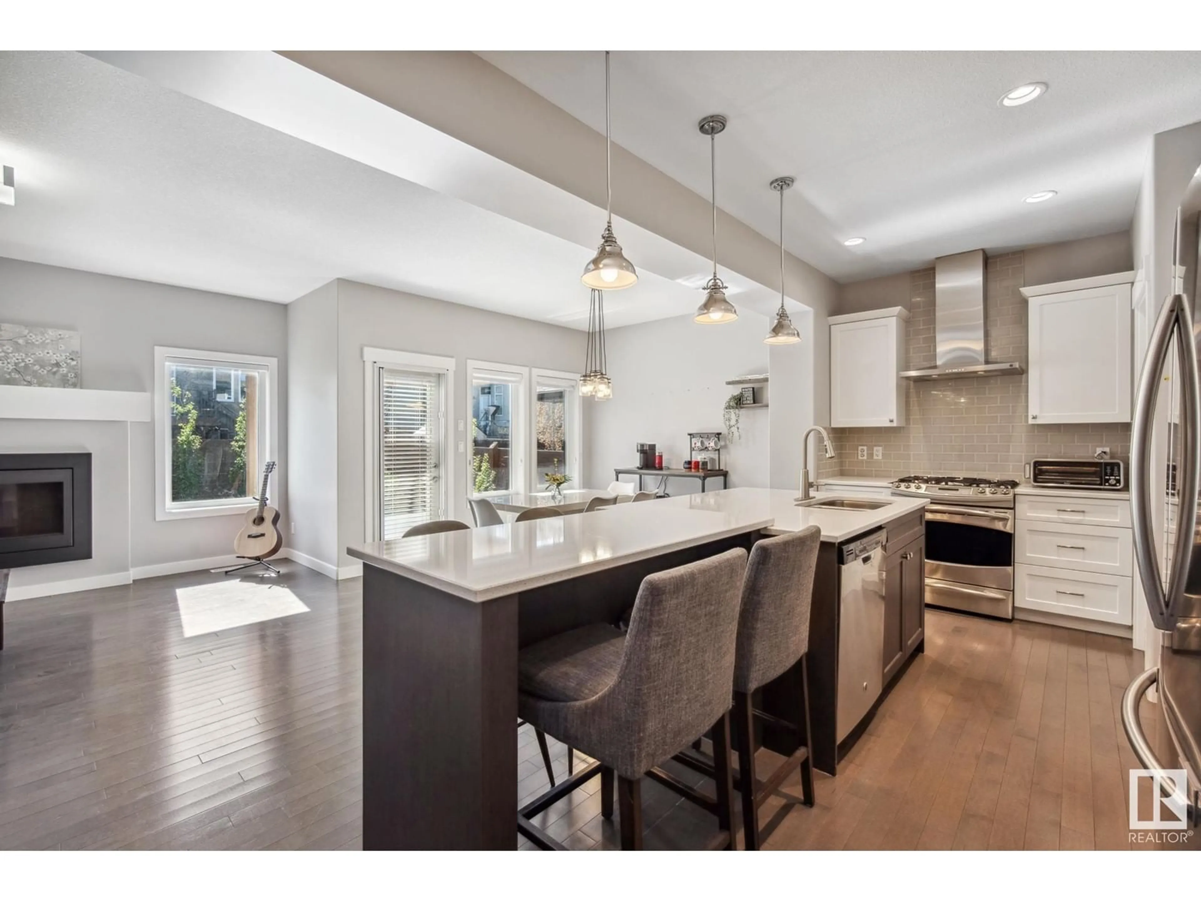 Open concept kitchen, ceramic/tile floor for 2454 WARE CR, Edmonton Alberta T6W2M7