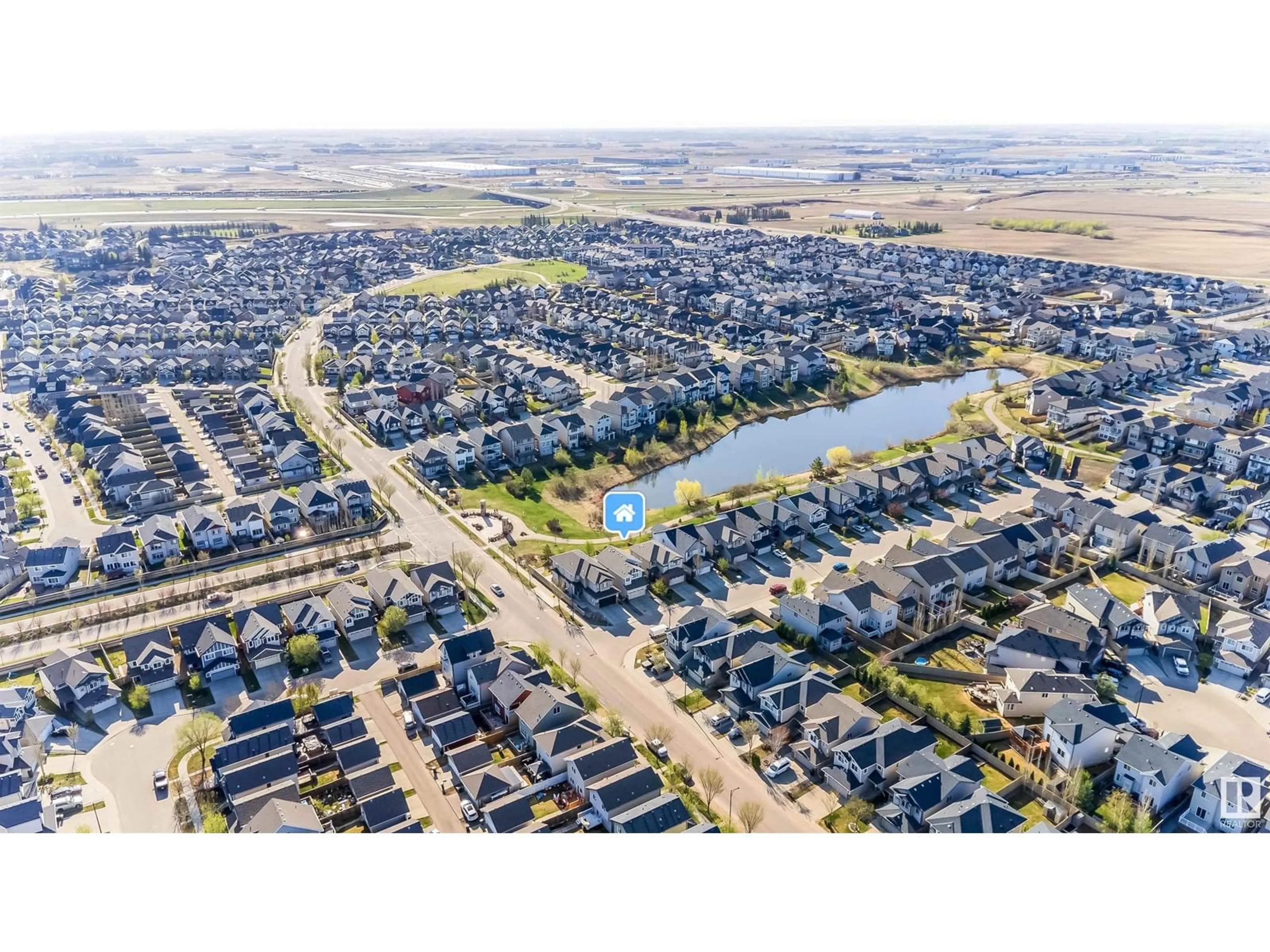 A pic from outside/outdoor area/front of a property/back of a property/a pic from drone, street for SW - 3805 AGAR GR, Edmonton Alberta T6W0W8