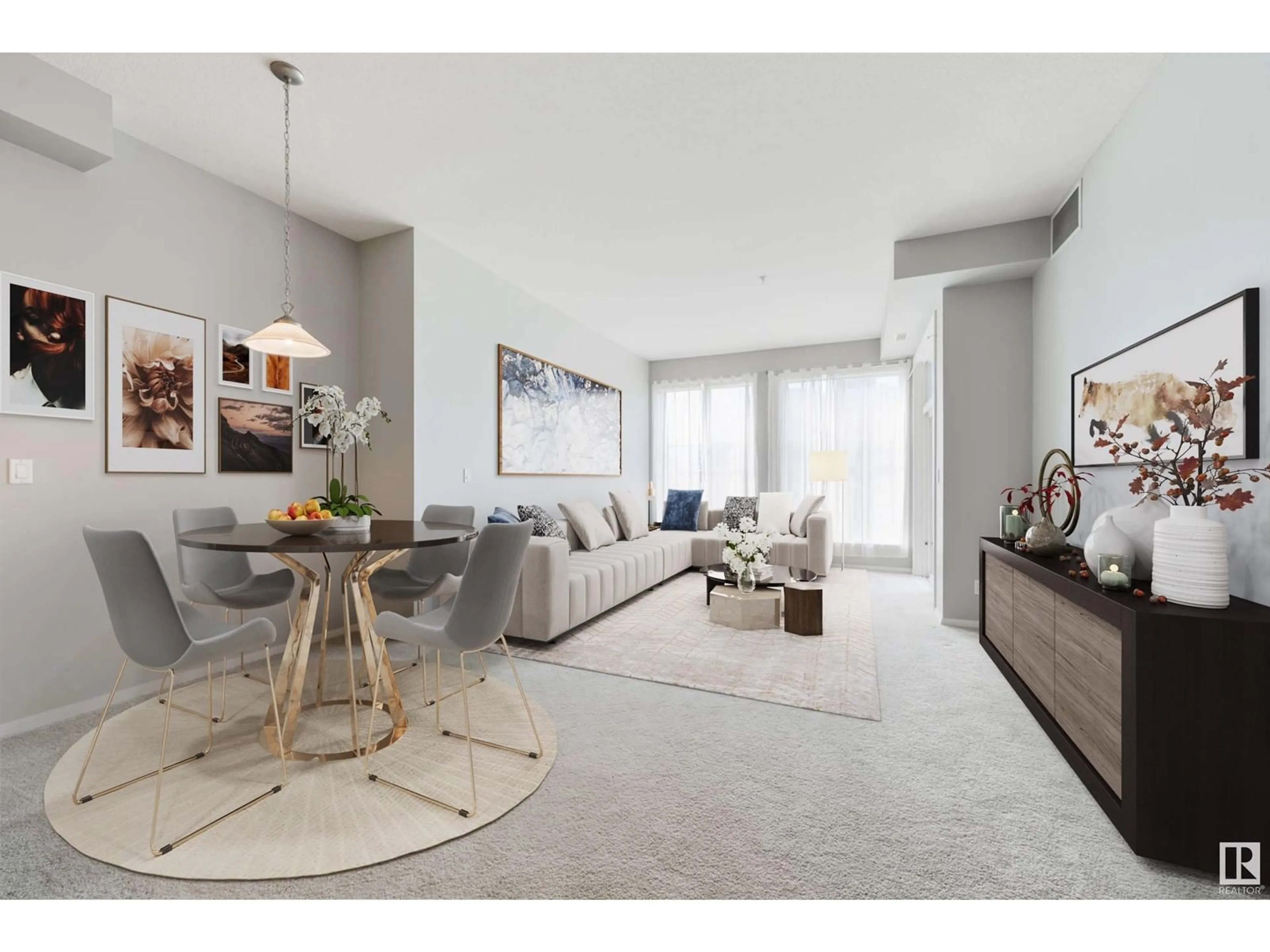 Living room with furniture, unknown for #307 - 10531 117 ST, Edmonton Alberta T5H0A8
