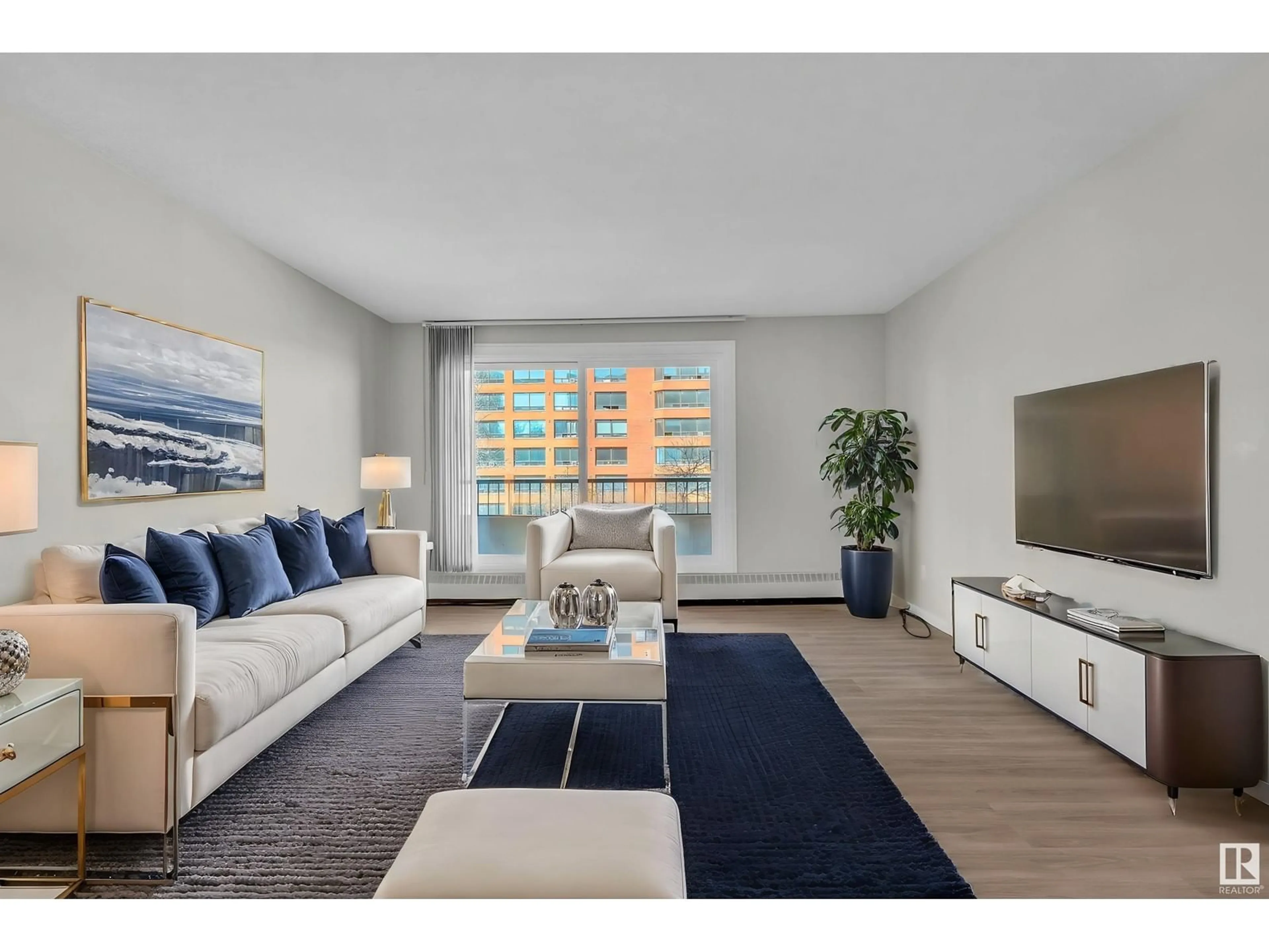Living room with furniture, unknown for #403 - 10175 114 ST, Edmonton Alberta T5K2L4