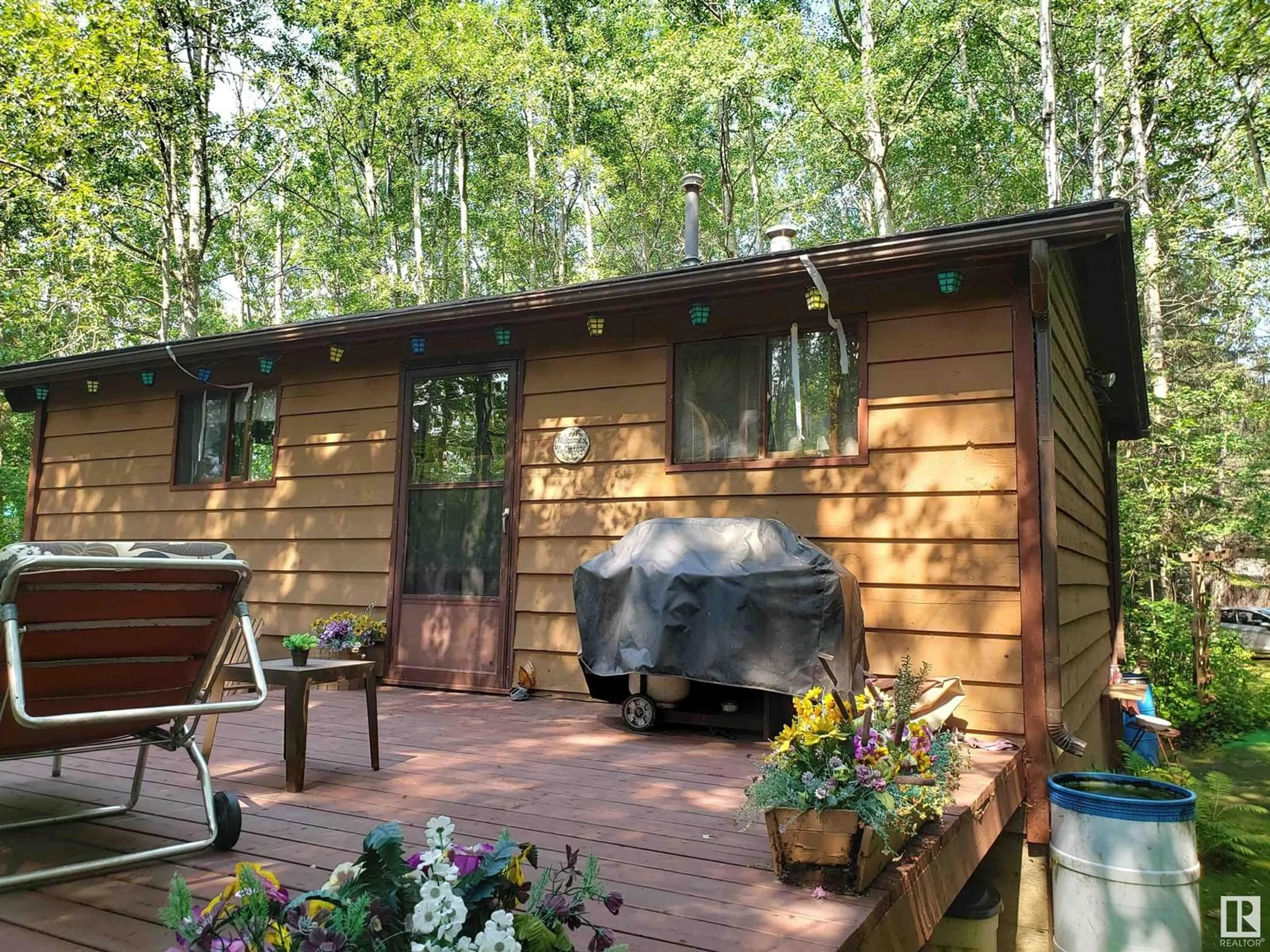 Patio, forest/trees view for 1312 & 1314 OLDTIMERS DR, Rural Athabasca County Alberta T0A0M0