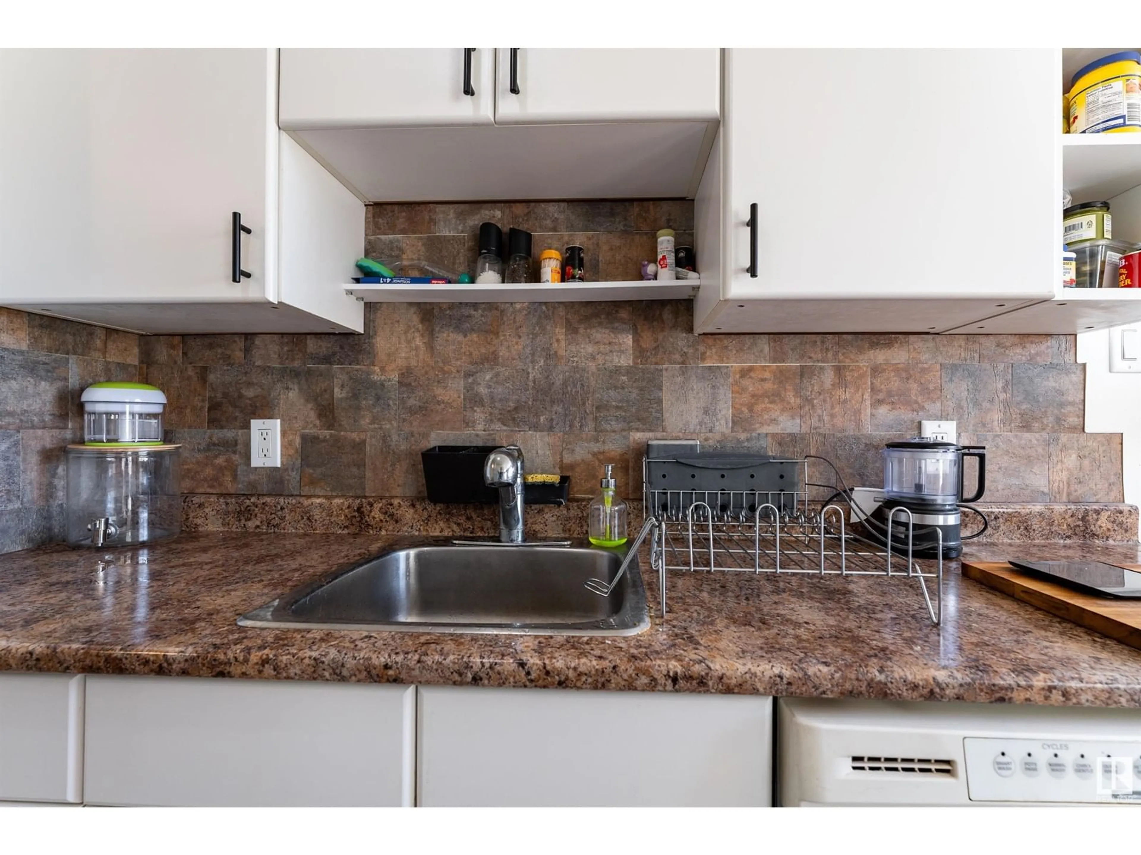 Standard kitchen, ceramic/tile floor for #304 - 8930 149 ST, Edmonton Alberta T5R1B8