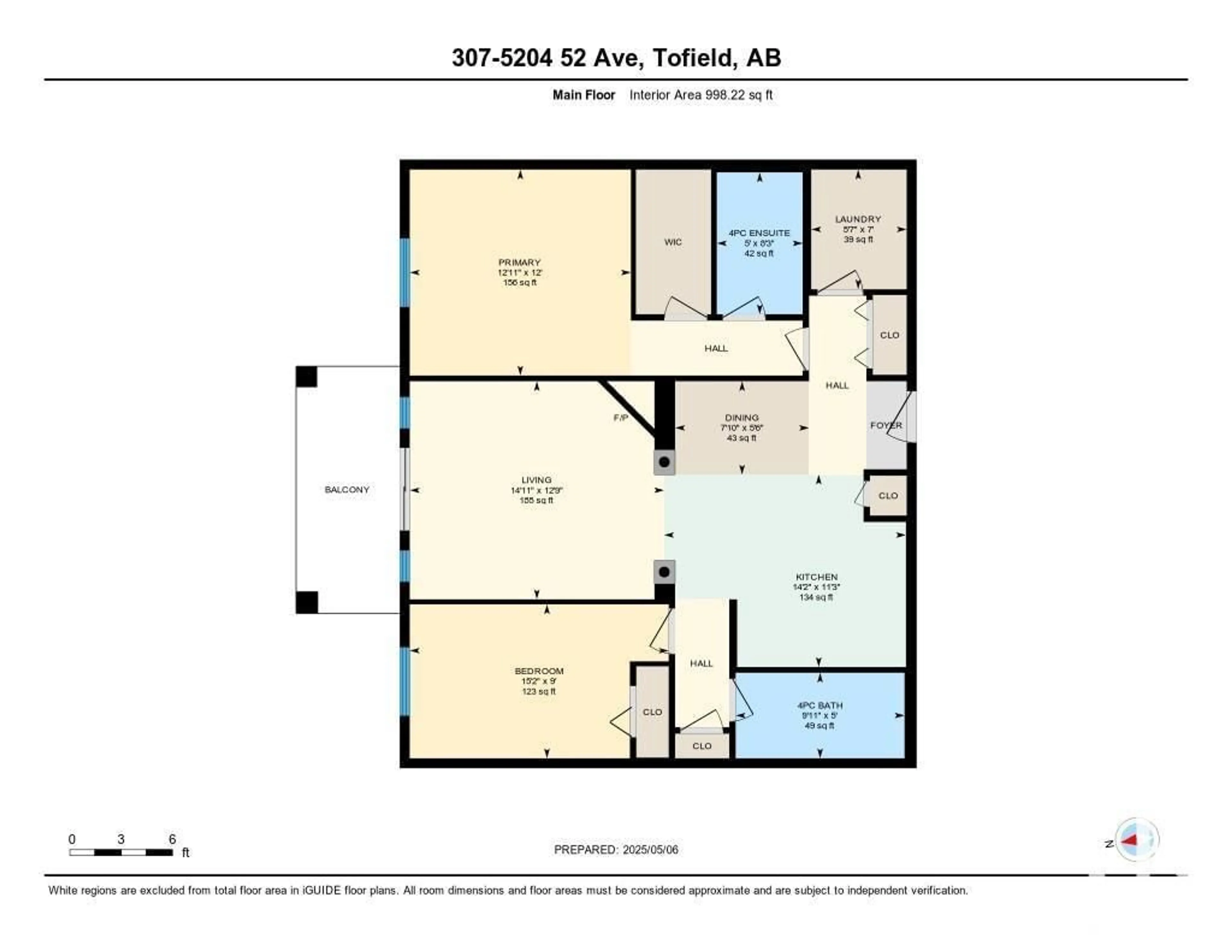 Floor plan for 307 - 5204 52 AV, Tofield Alberta T7X4R5