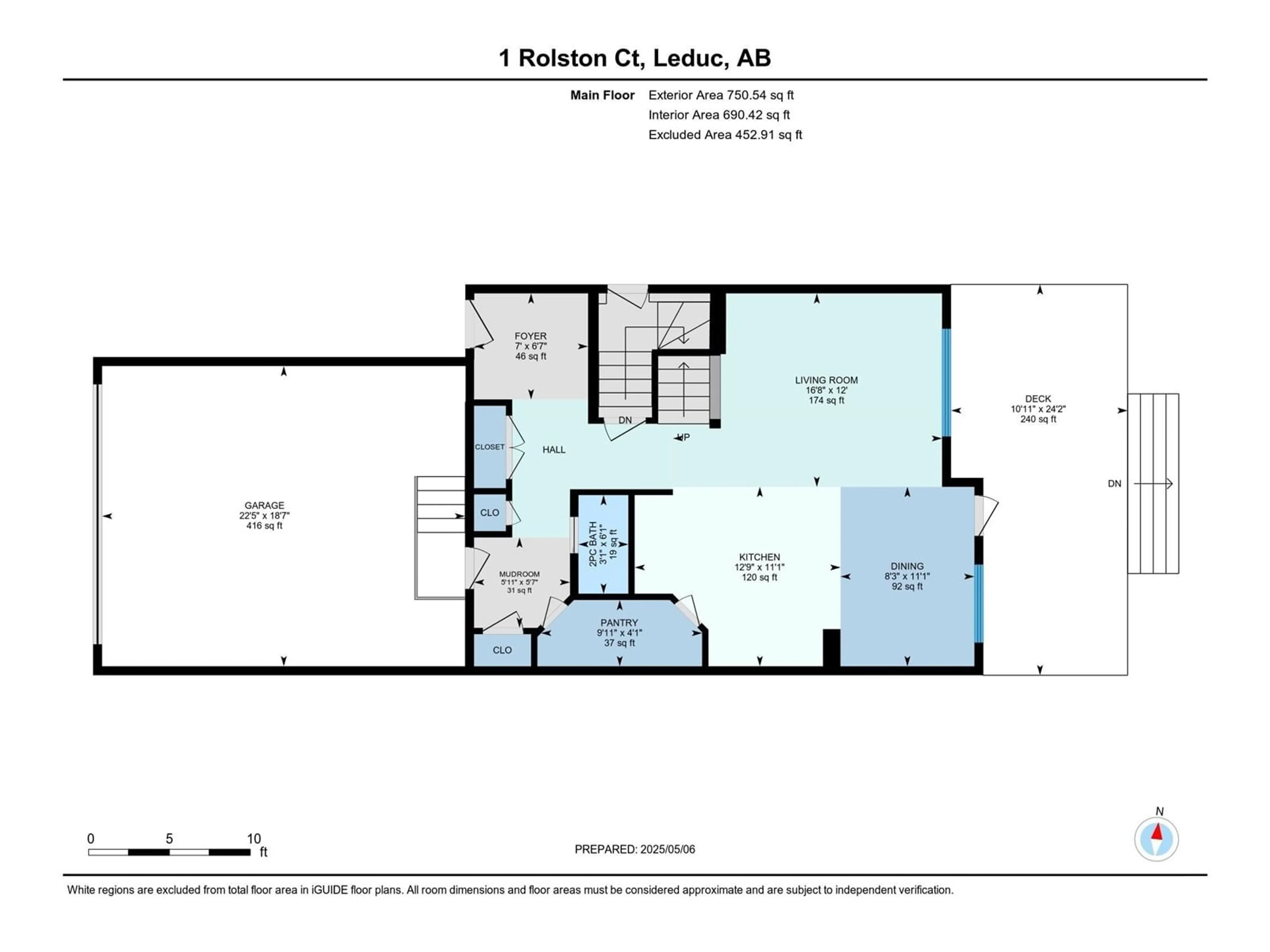 Floor plan for 1 ROLSTON, Leduc Alberta T9E1L1
