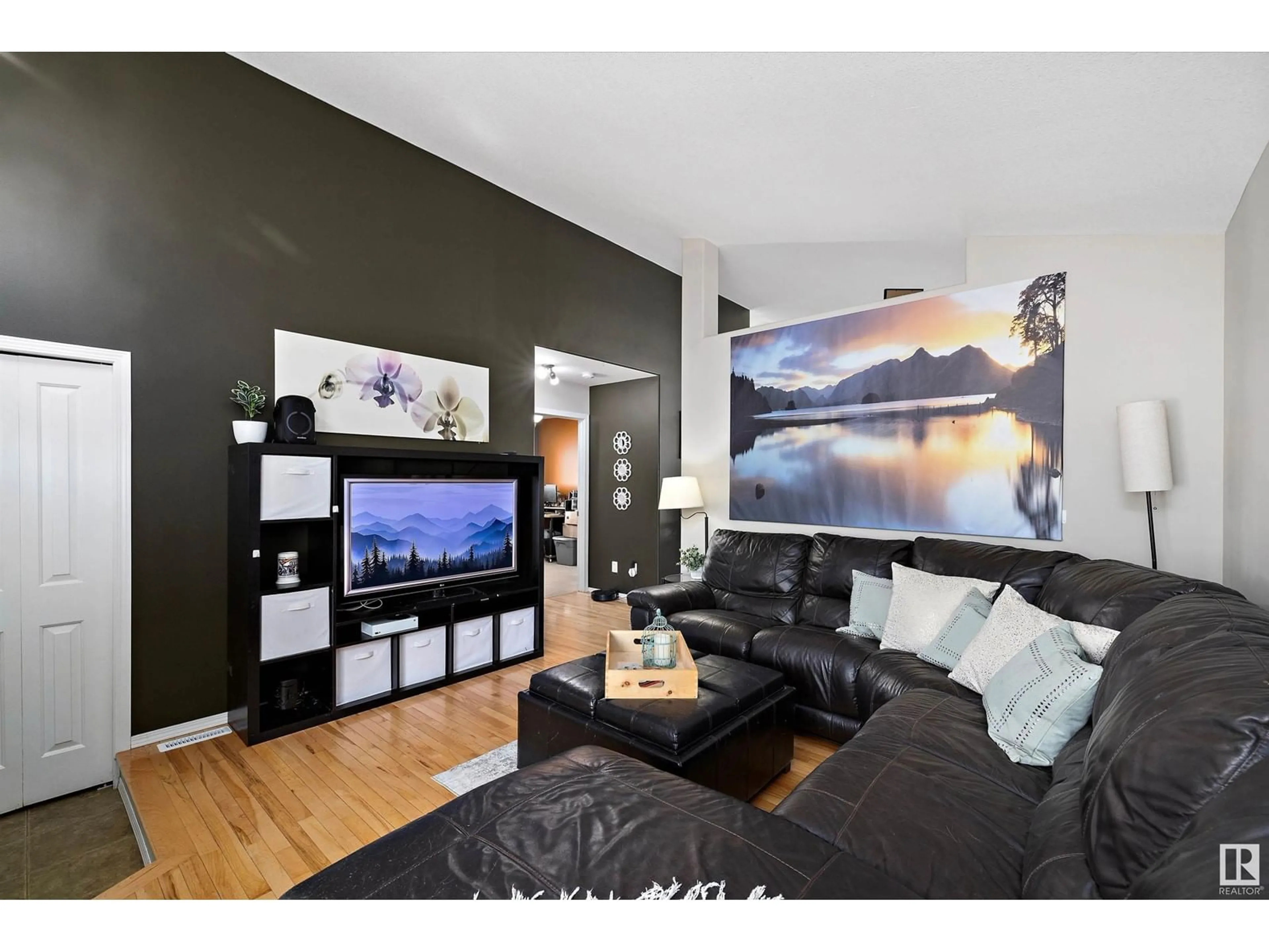 Home theater for 59 BONIN CR, Beaumont Alberta T4X1R9