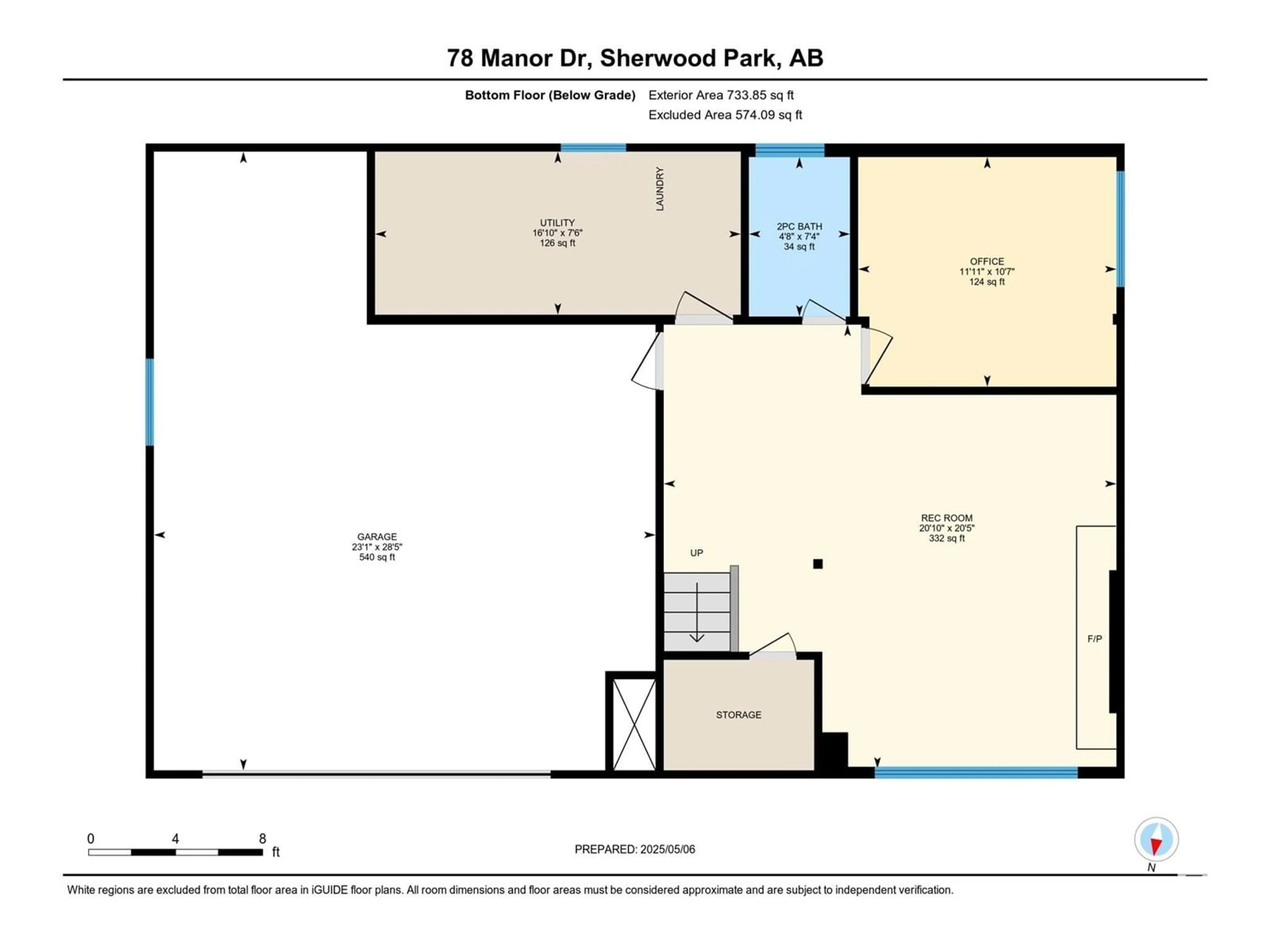 Floor plan for 78 MANOR DR, Sherwood Park Alberta T8A2J1