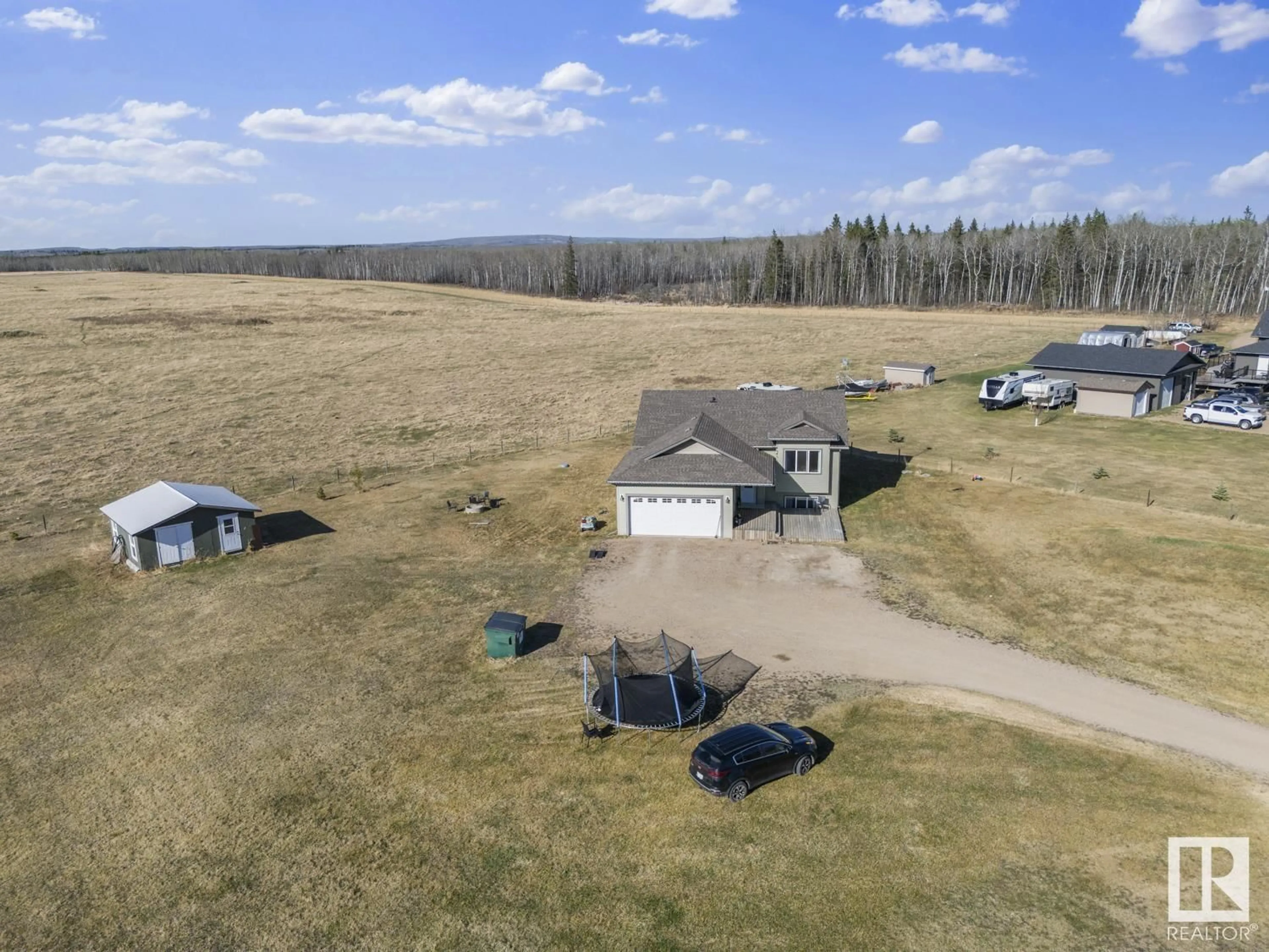 A pic from outside/outdoor area/front of a property/back of a property/a pic from drone, unknown for 42004 TWP RD 614, Rural Bonnyville M.D. Alberta T9M1P2