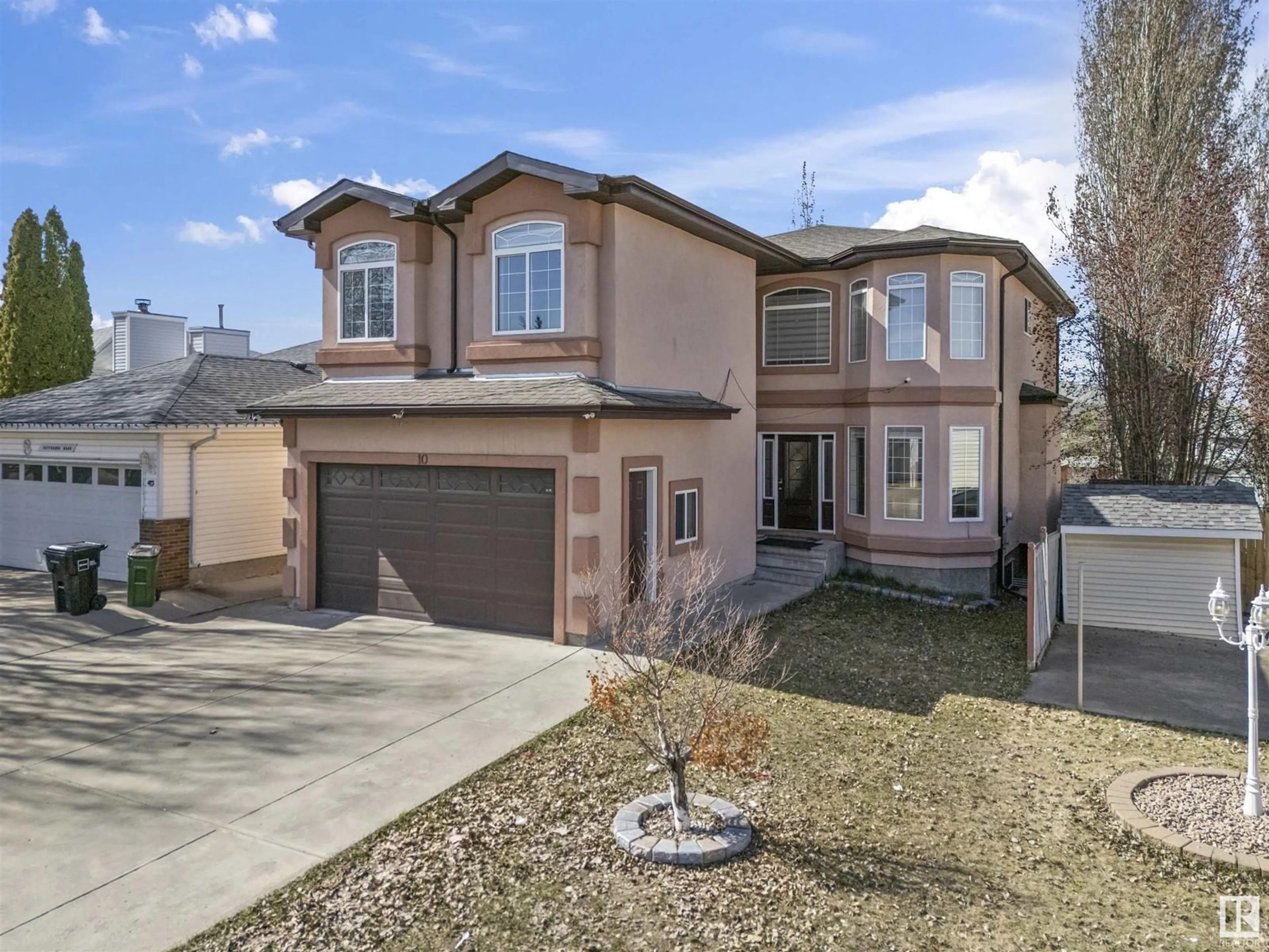 Home with brick exterior material, street for 10 JEFFERSON RD, Edmonton Alberta T6L6M1