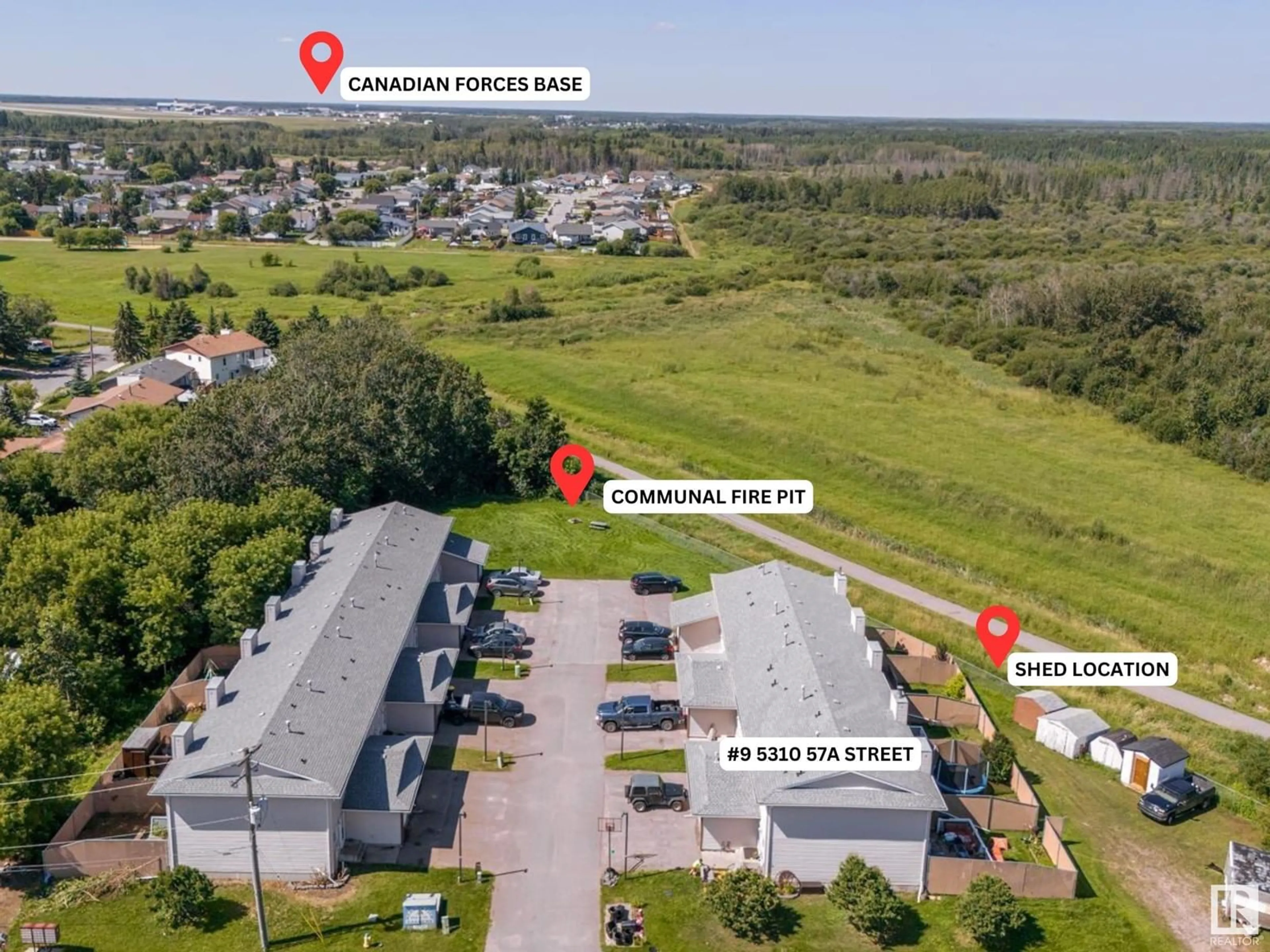 A pic from outside/outdoor area/front of a property/back of a property/a pic from drone, unknown for #9 - 5310 57A ST, Cold Lake Alberta T9M1S1