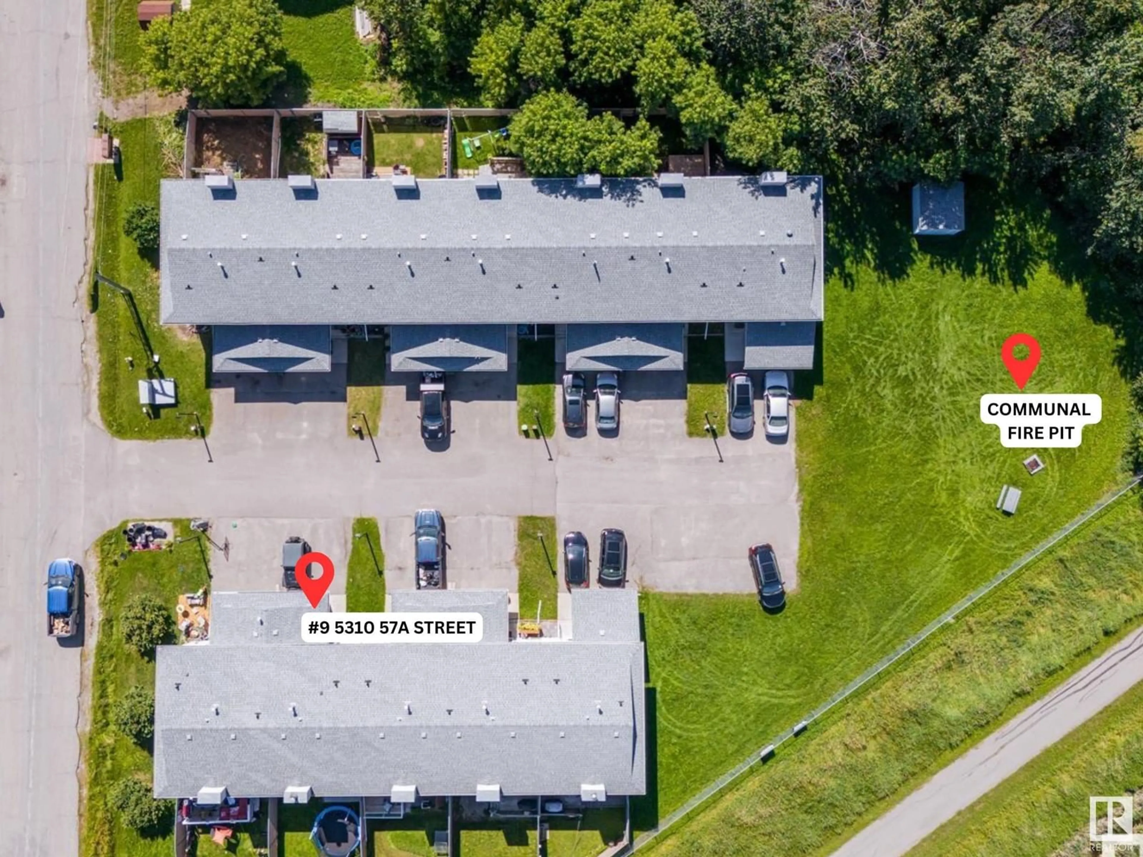 A pic from outside/outdoor area/front of a property/back of a property/a pic from drone, street for #9 - 5310 57A ST, Cold Lake Alberta T9M1S1